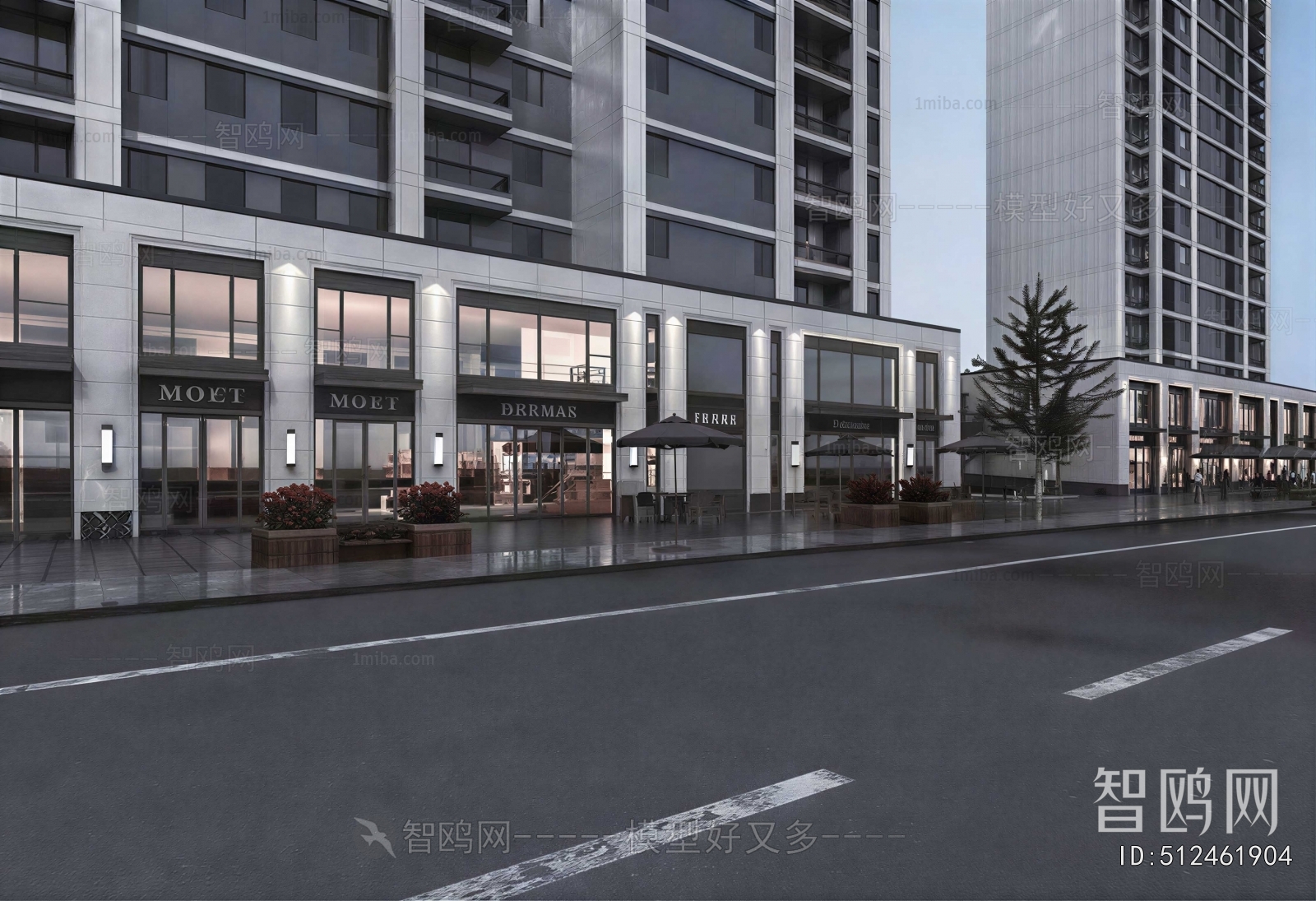 Modern Appearance Of Commercial Building