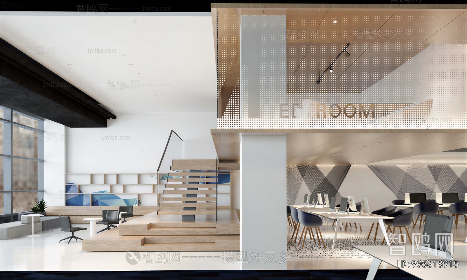 Modern Office Reception Desk