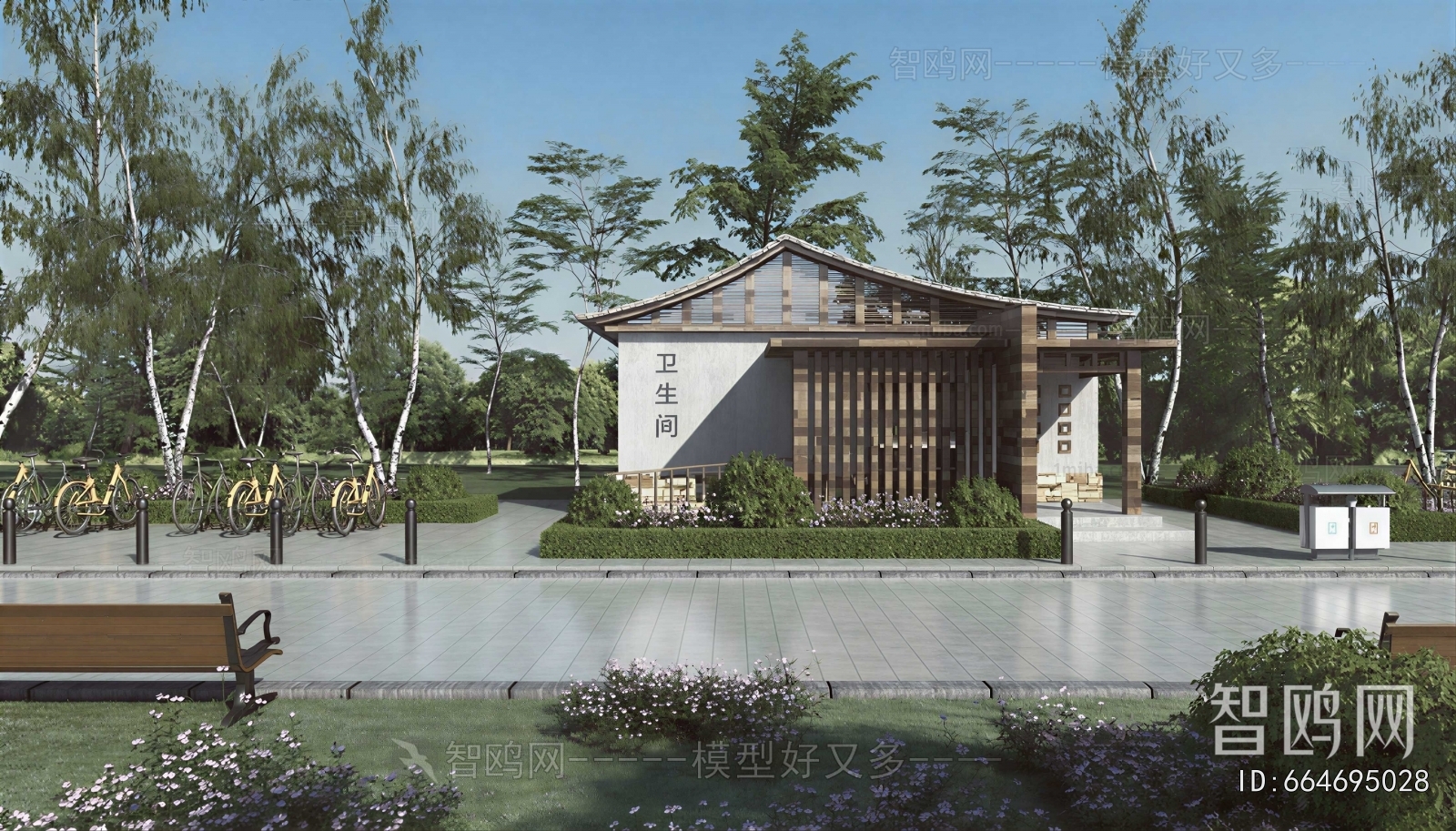 New Chinese Style Courtyard/landscape