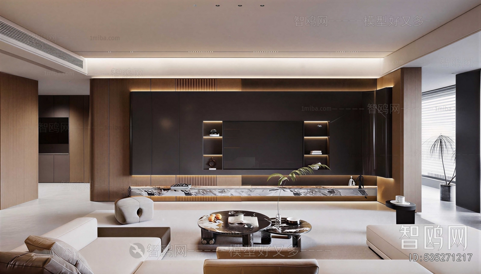 New Chinese Style A Living Room