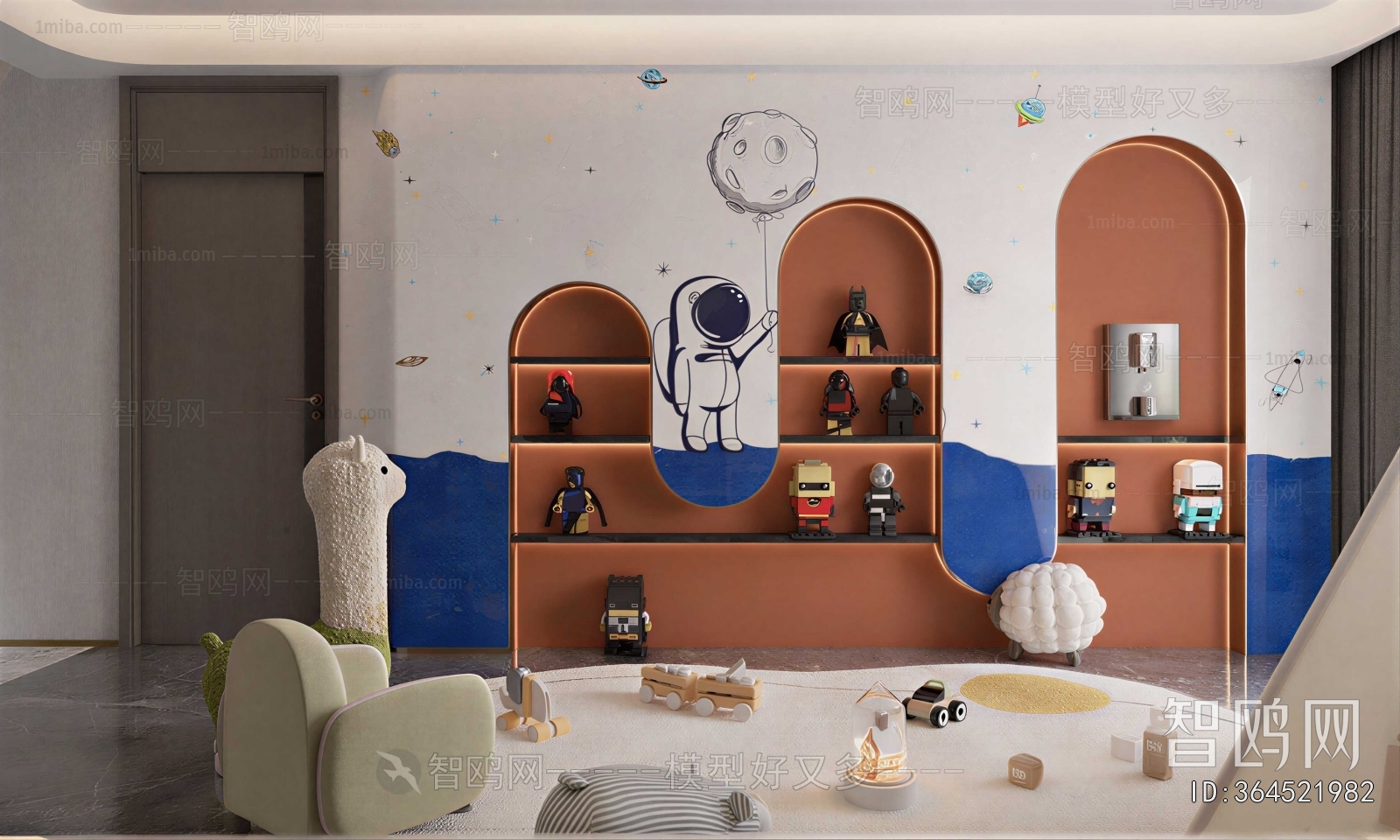 Modern Children's Room Activity Room