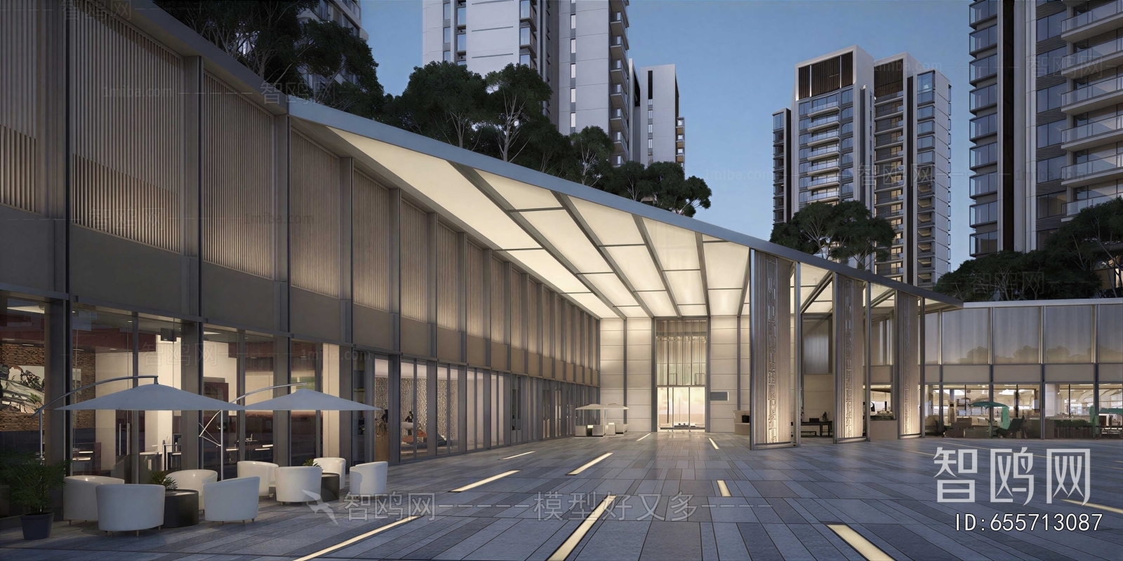 Modern Appearance Of Commercial Building