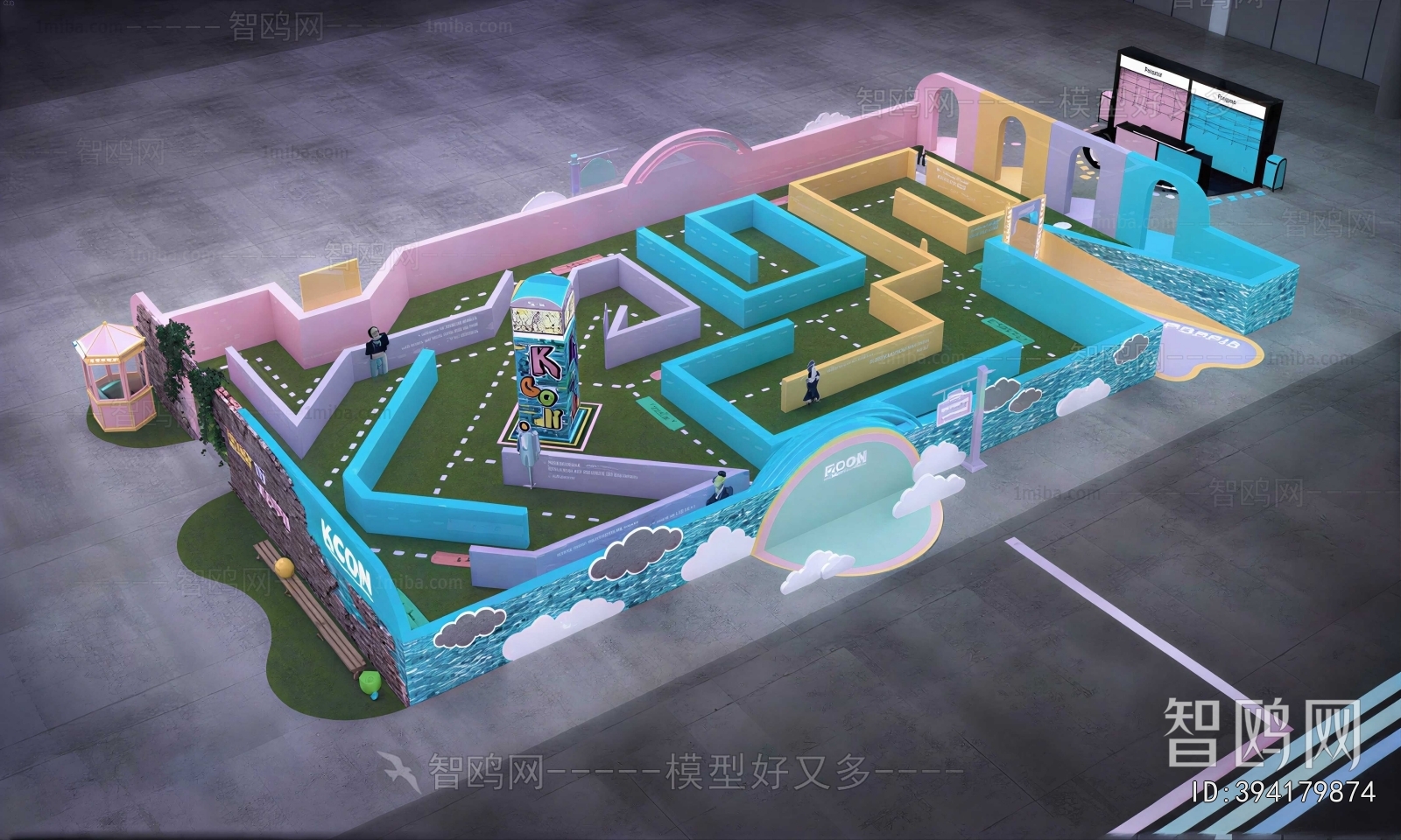 Modern Architectural Bird's-eye View Planning
