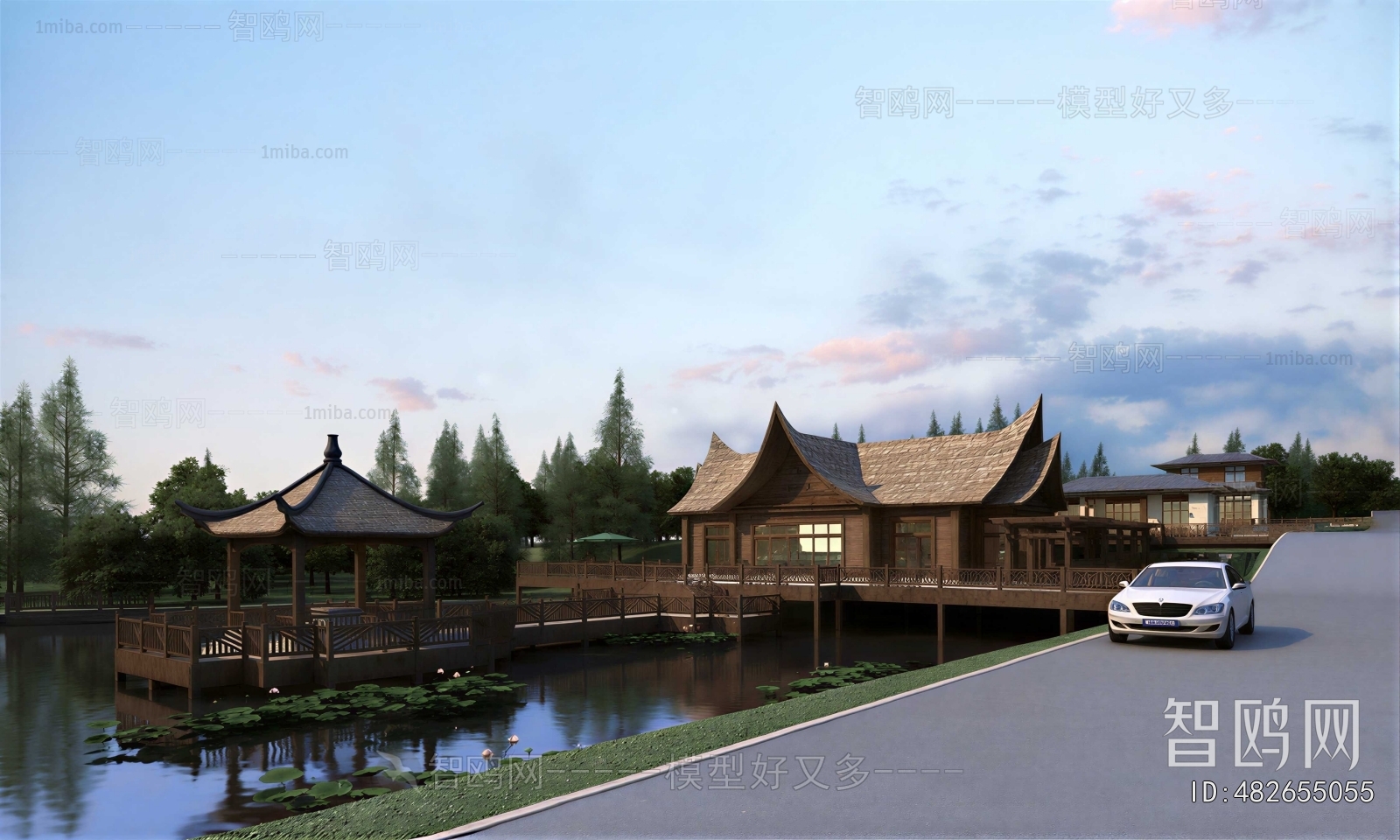 New Chinese Style Building Appearance