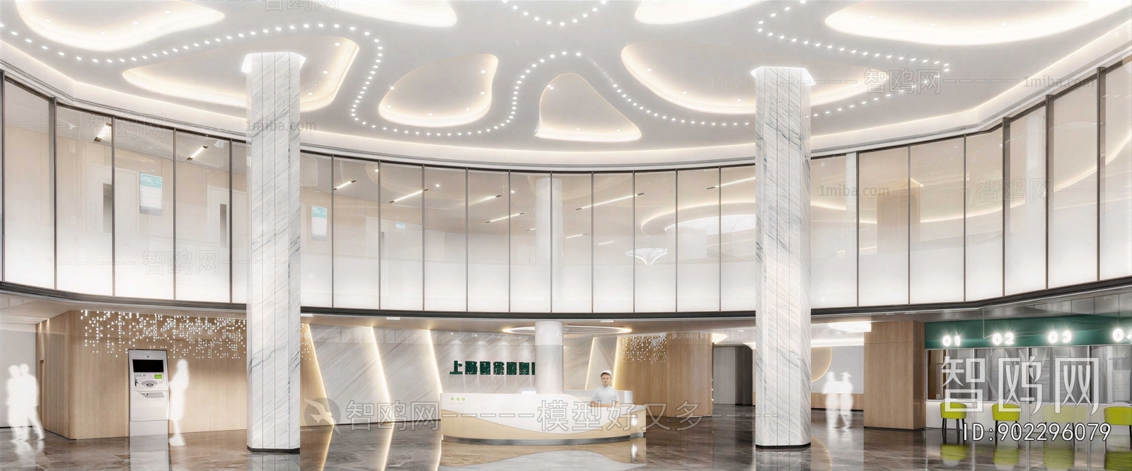 Modern Office Reception Desk