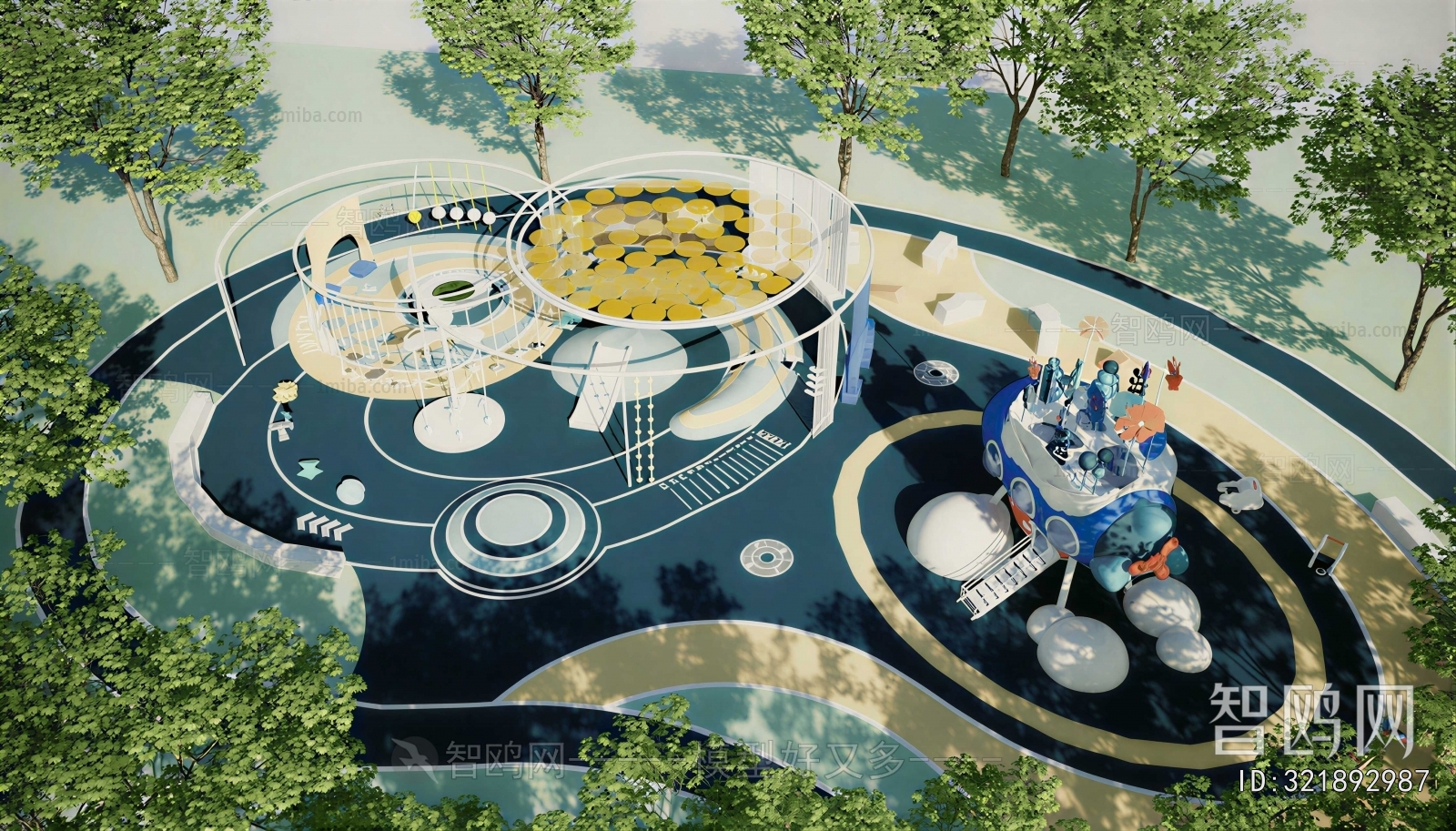 Modern Park Landscape