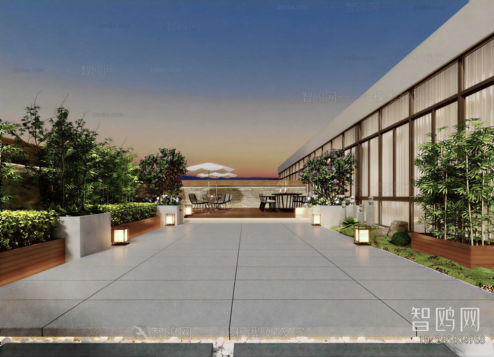 New Chinese Style Courtyard/landscape