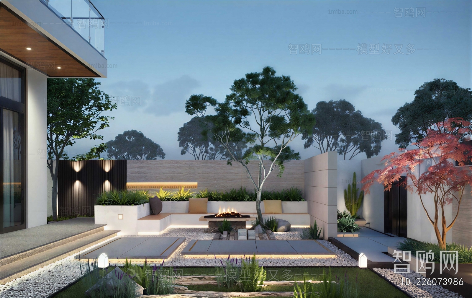 Modern Courtyard/landscape