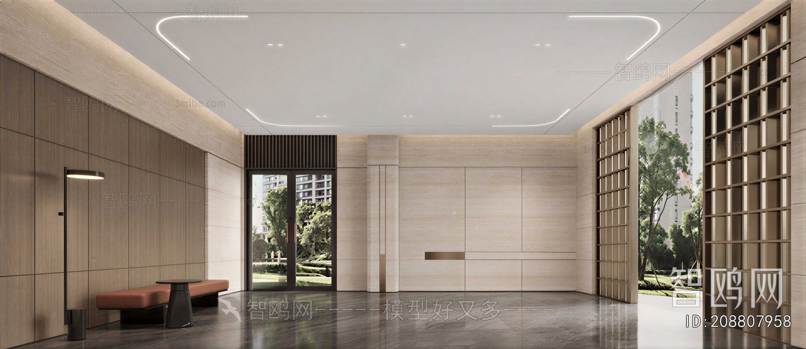 Modern Office Reception Desk