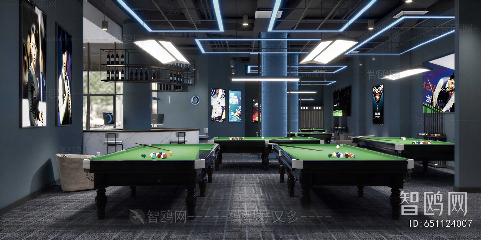 Modern Billiard Room
