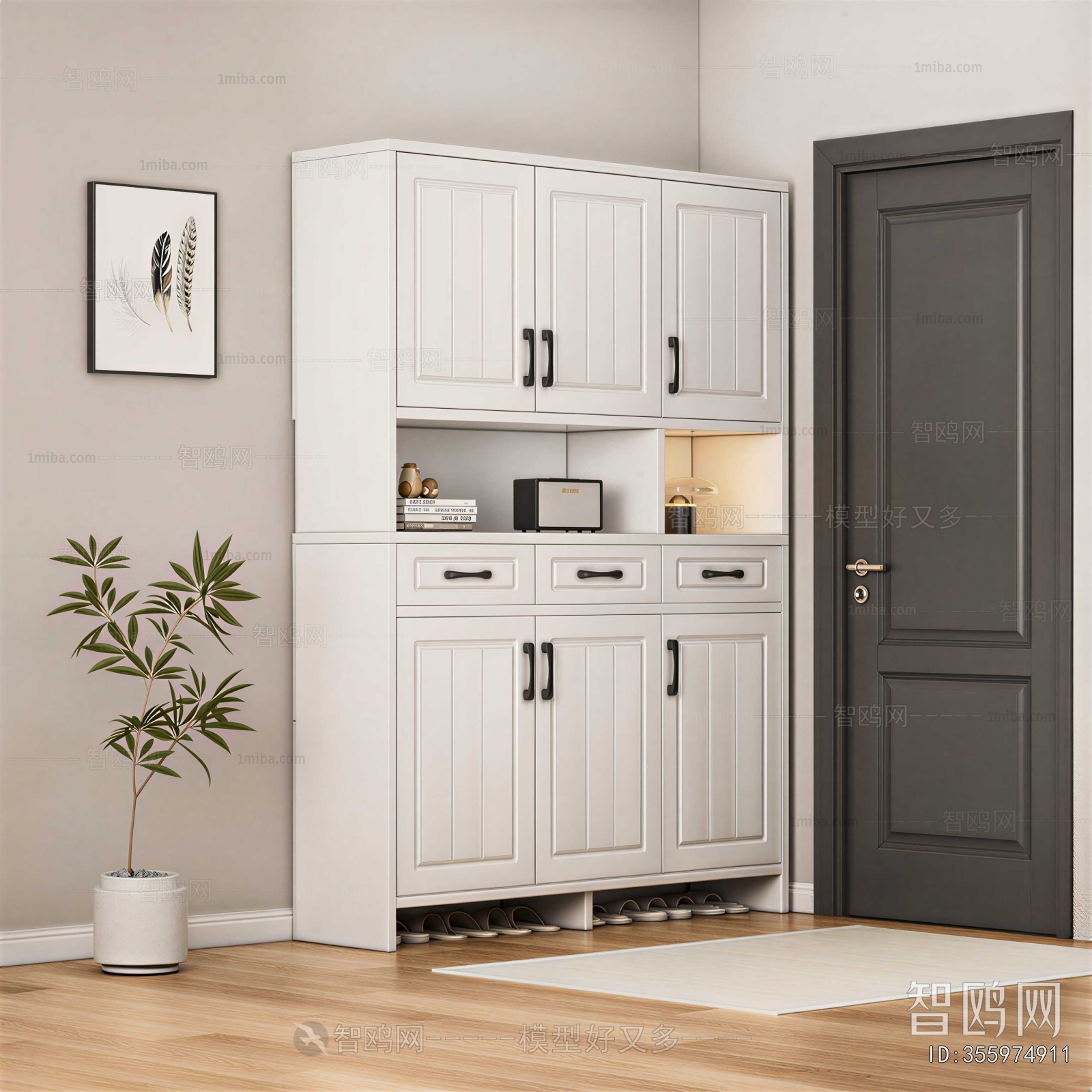 Modern Shoe Cabinet