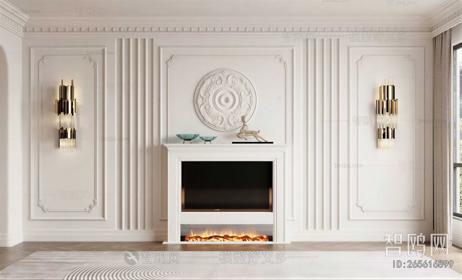 European Style Fireplace