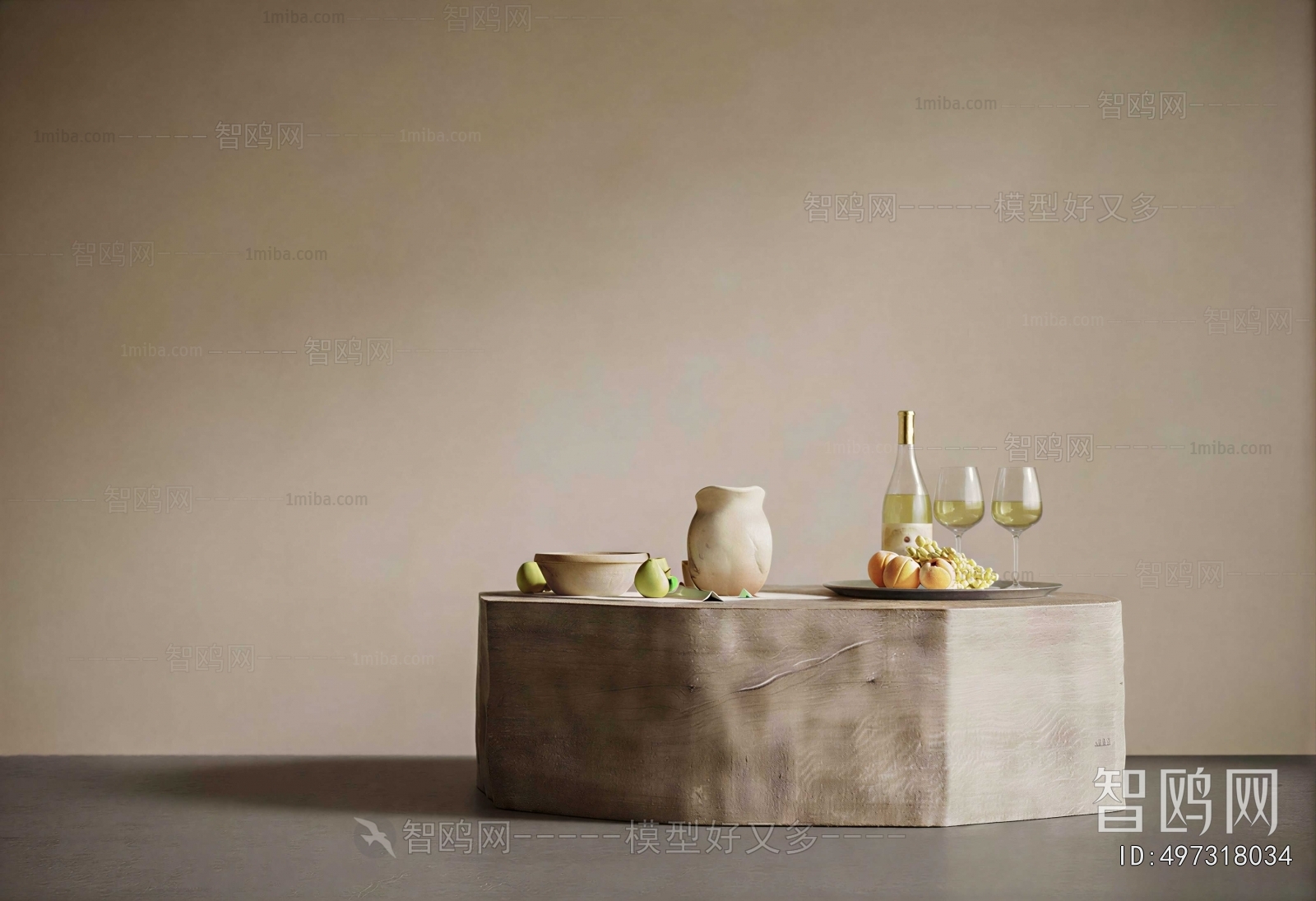 Wabi-sabi Style Coffee Table