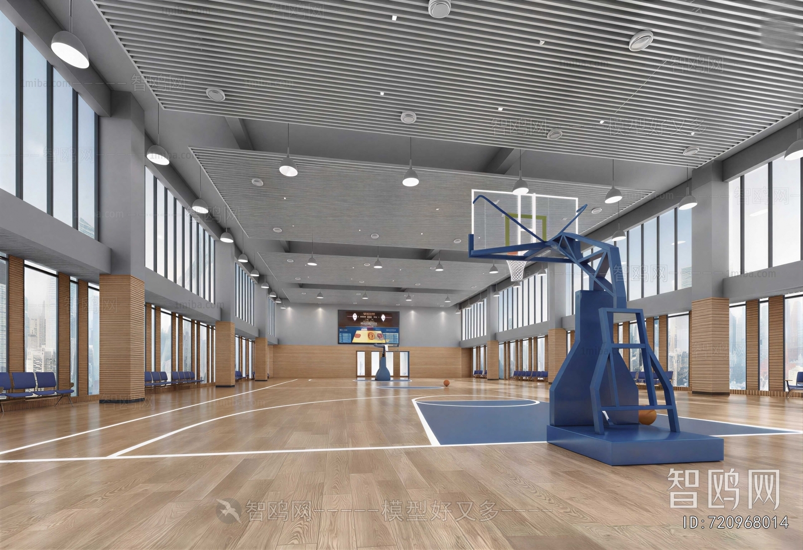 Modern Basketball Arena