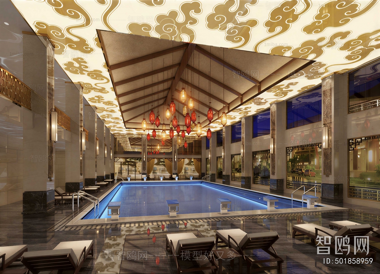 Chinese Style Natatorium