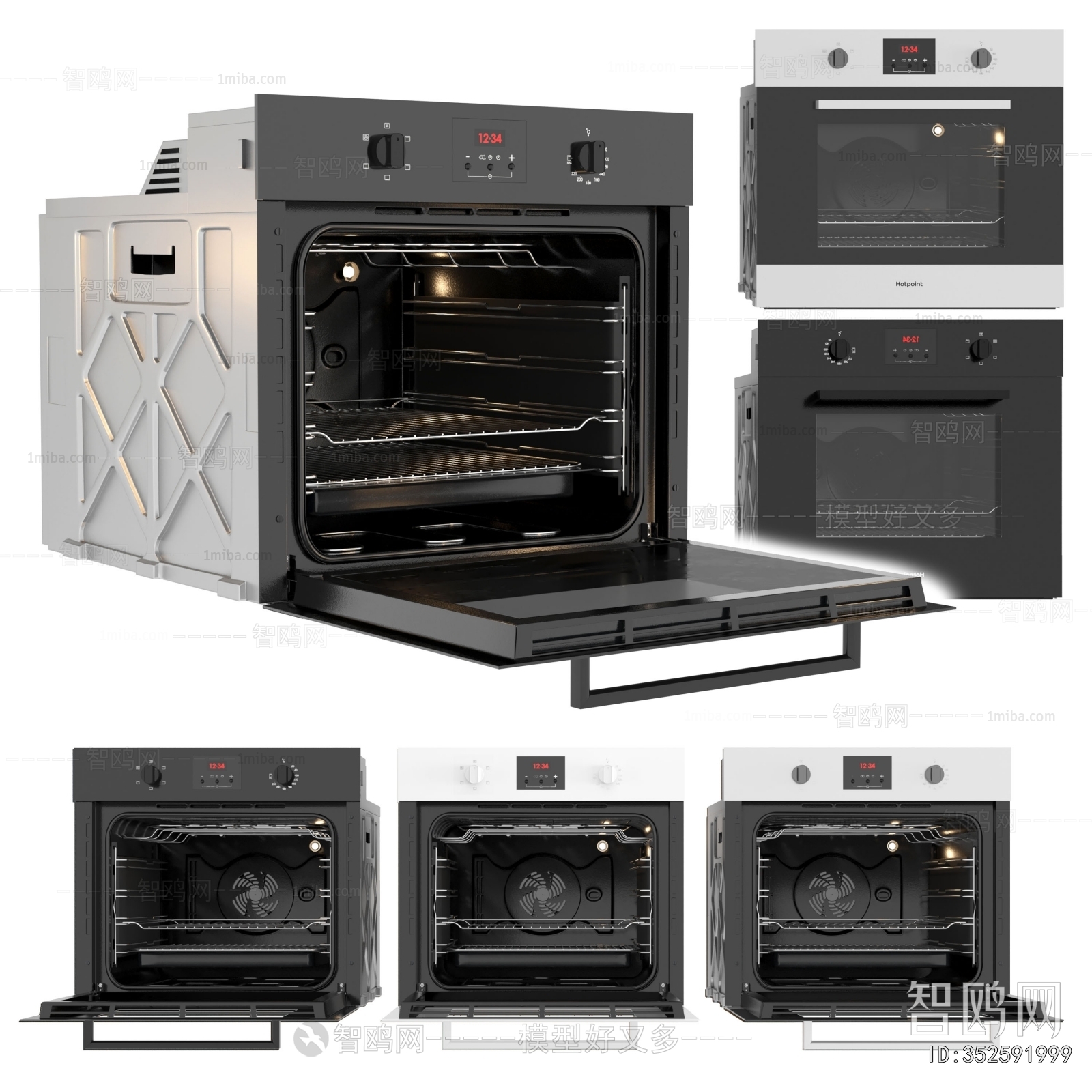 Modern Kitchen Electric Gas Range