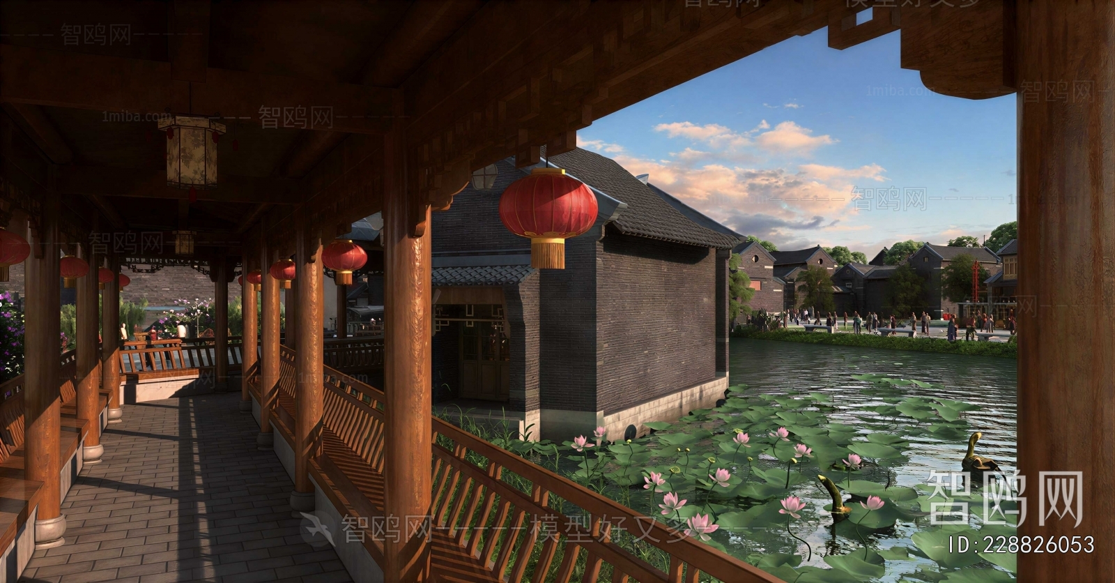 New Chinese Style Courtyard/landscape