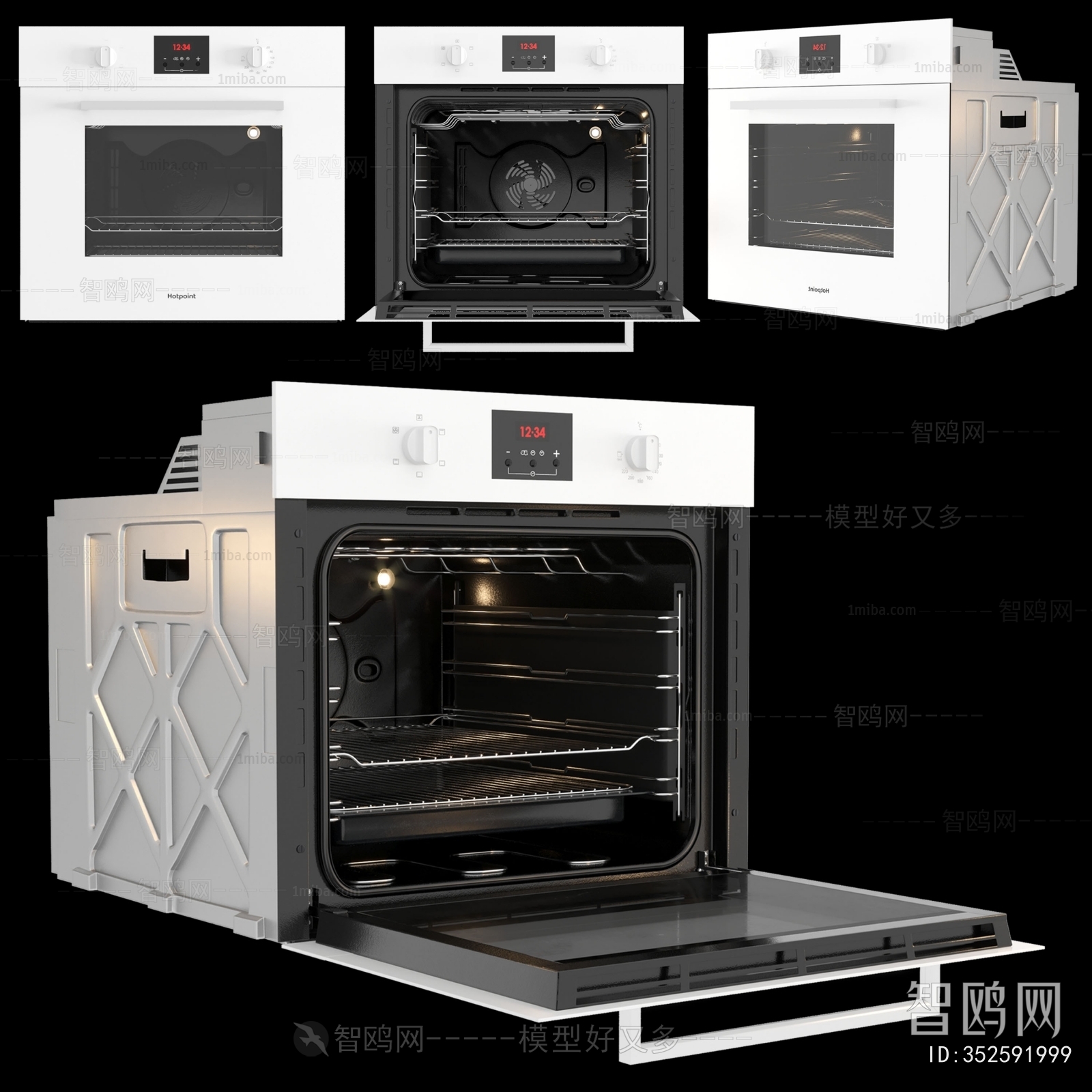 Modern Kitchen Electric Gas Range