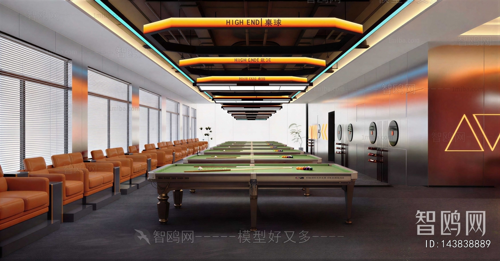 Modern Billiard Room
