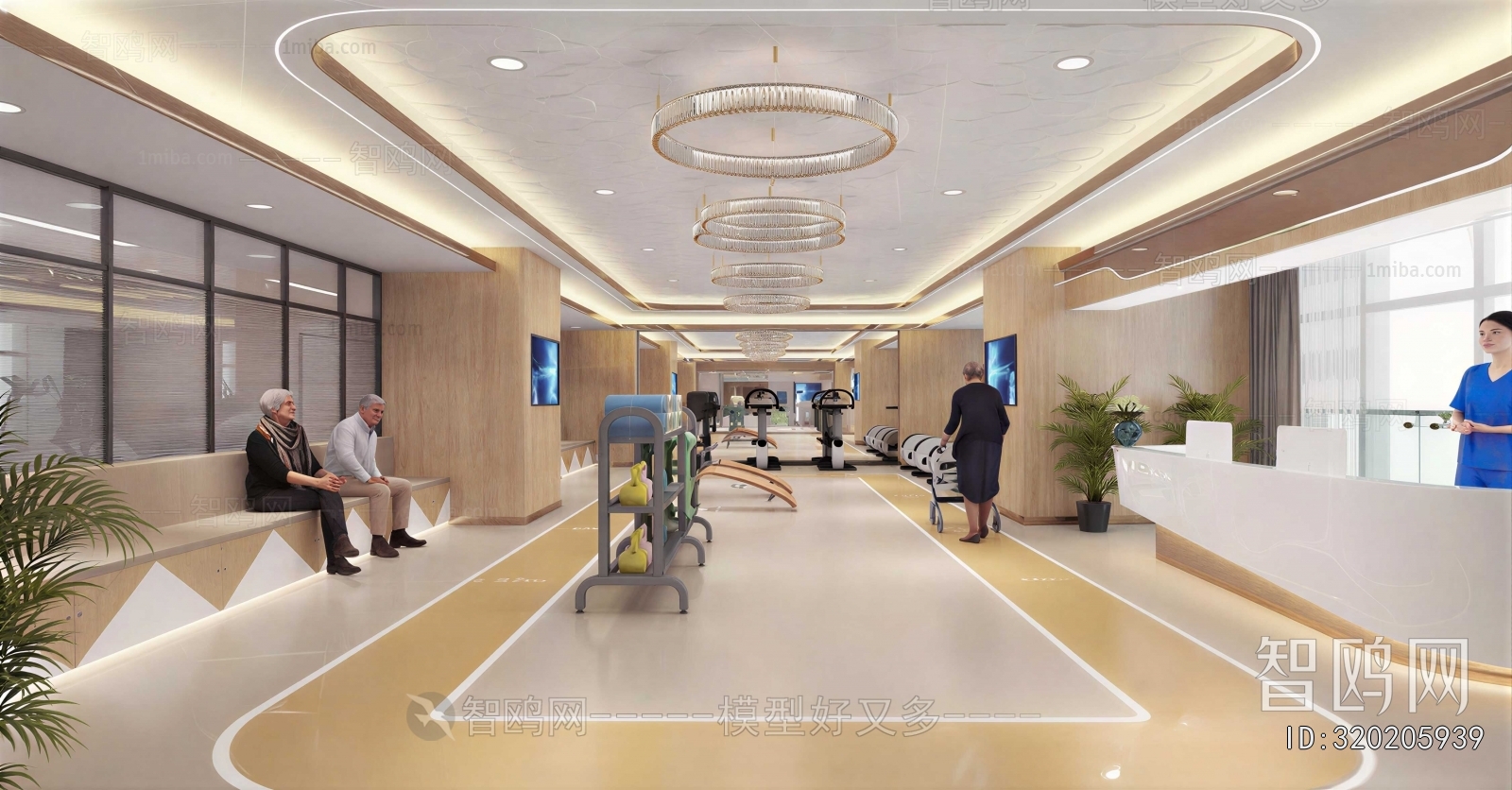 Modern Hospital Hall