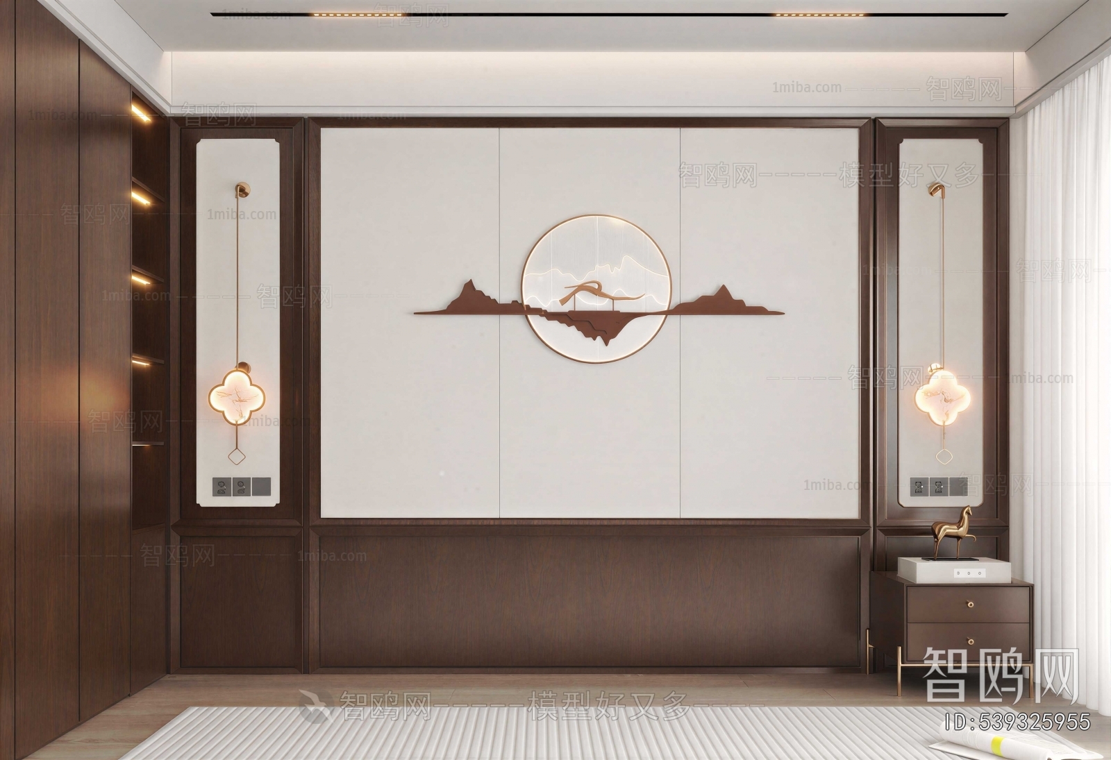 New Chinese Style TV Wall