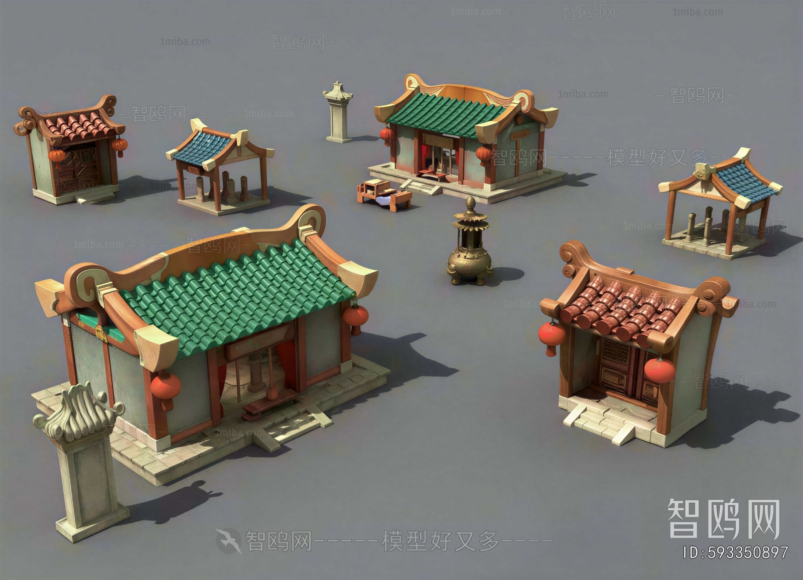 Chinese Style Ancient Architectural Buildings