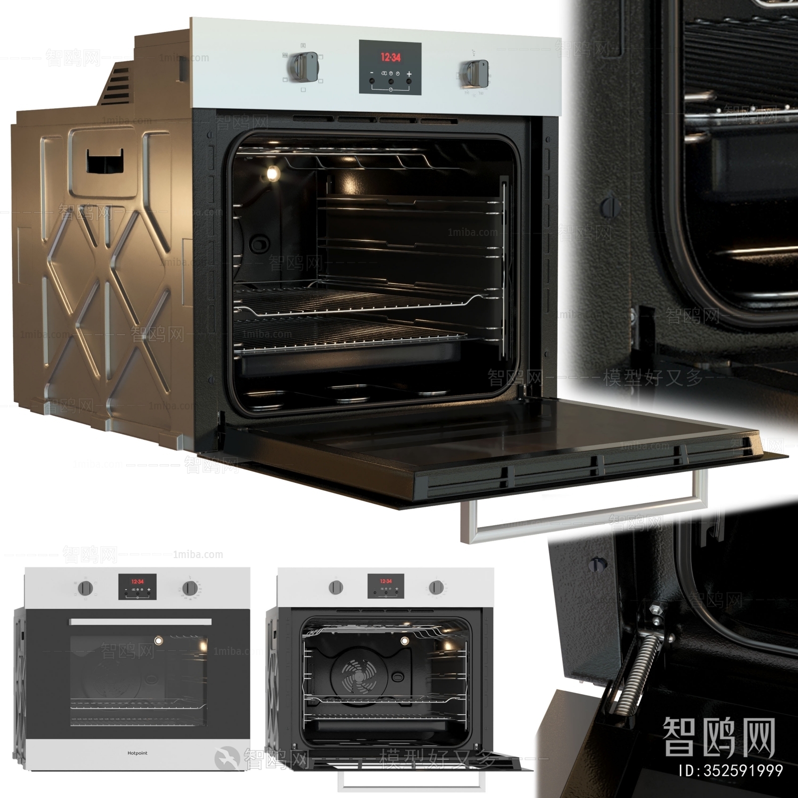 Modern Kitchen Electric Gas Range