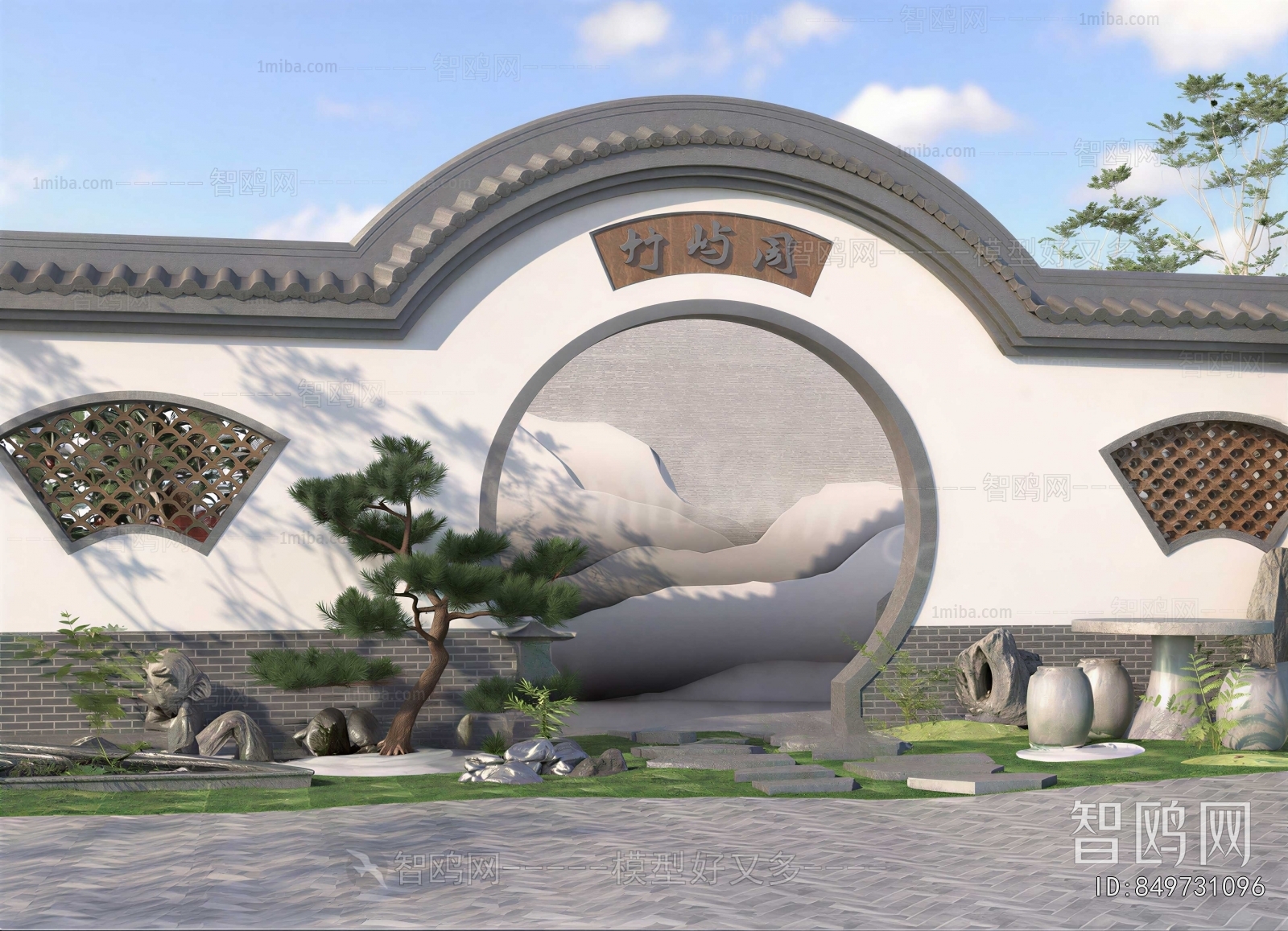 Chinese Style Landscape Wall