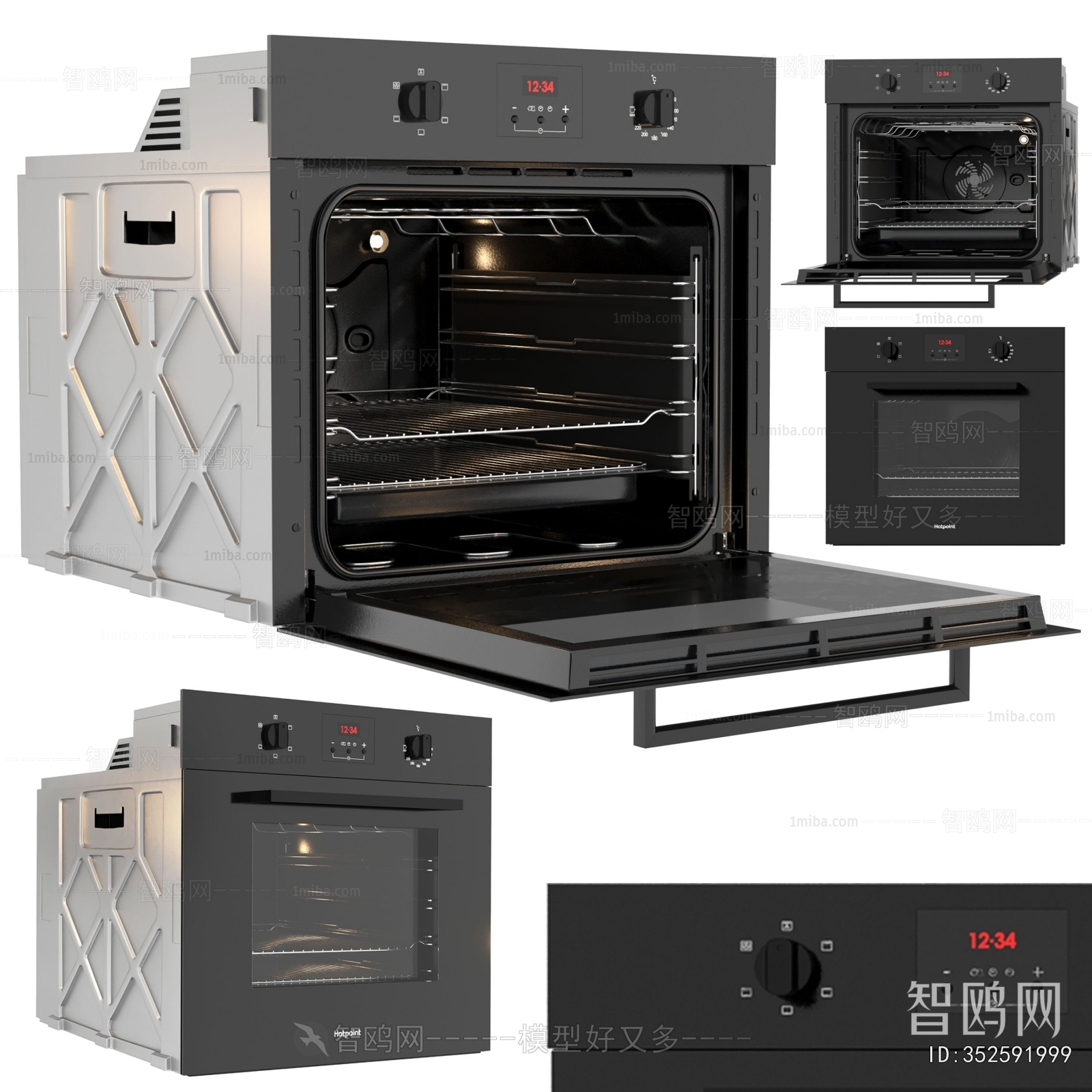 Modern Kitchen Electric Gas Range