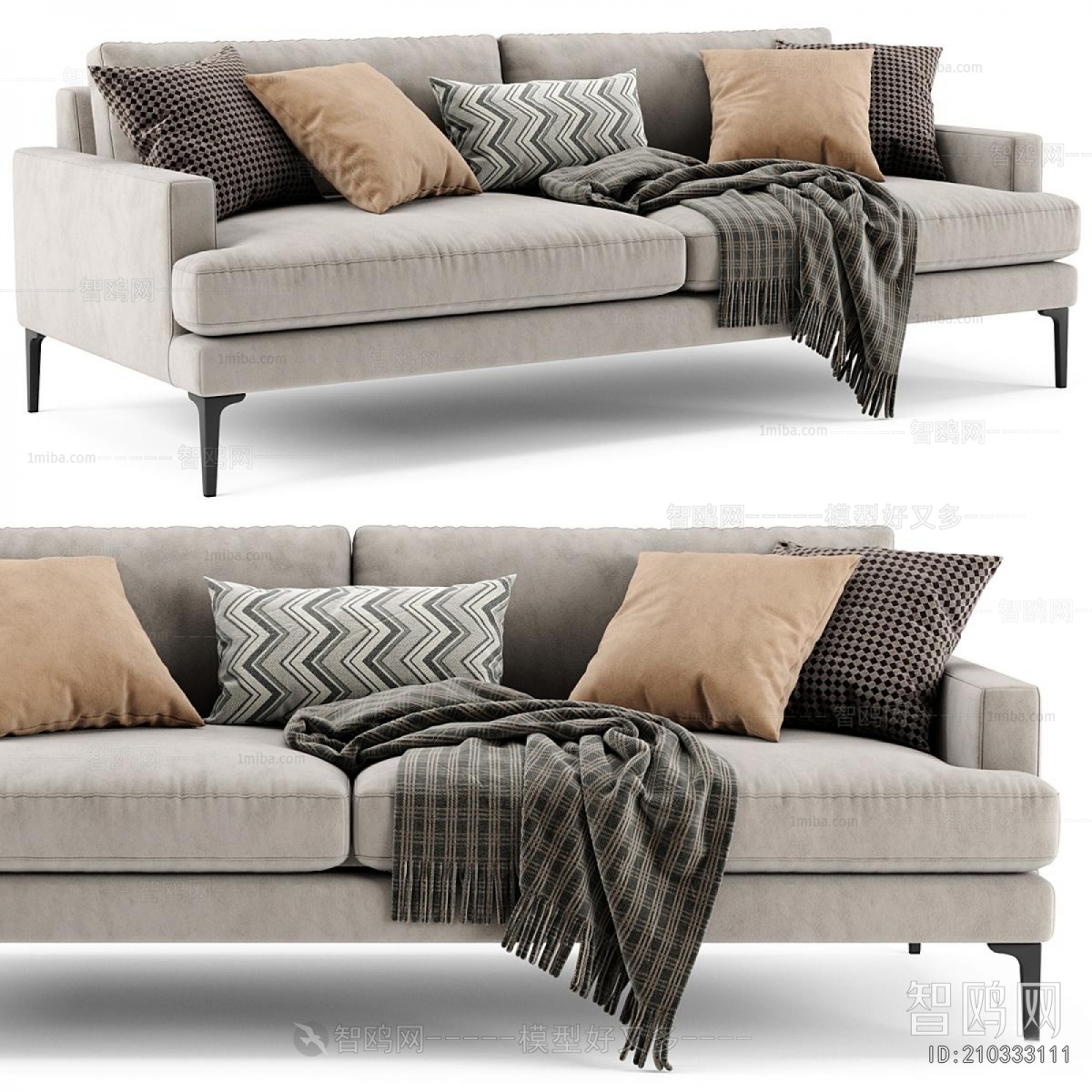 Modern Three-seat Sofa