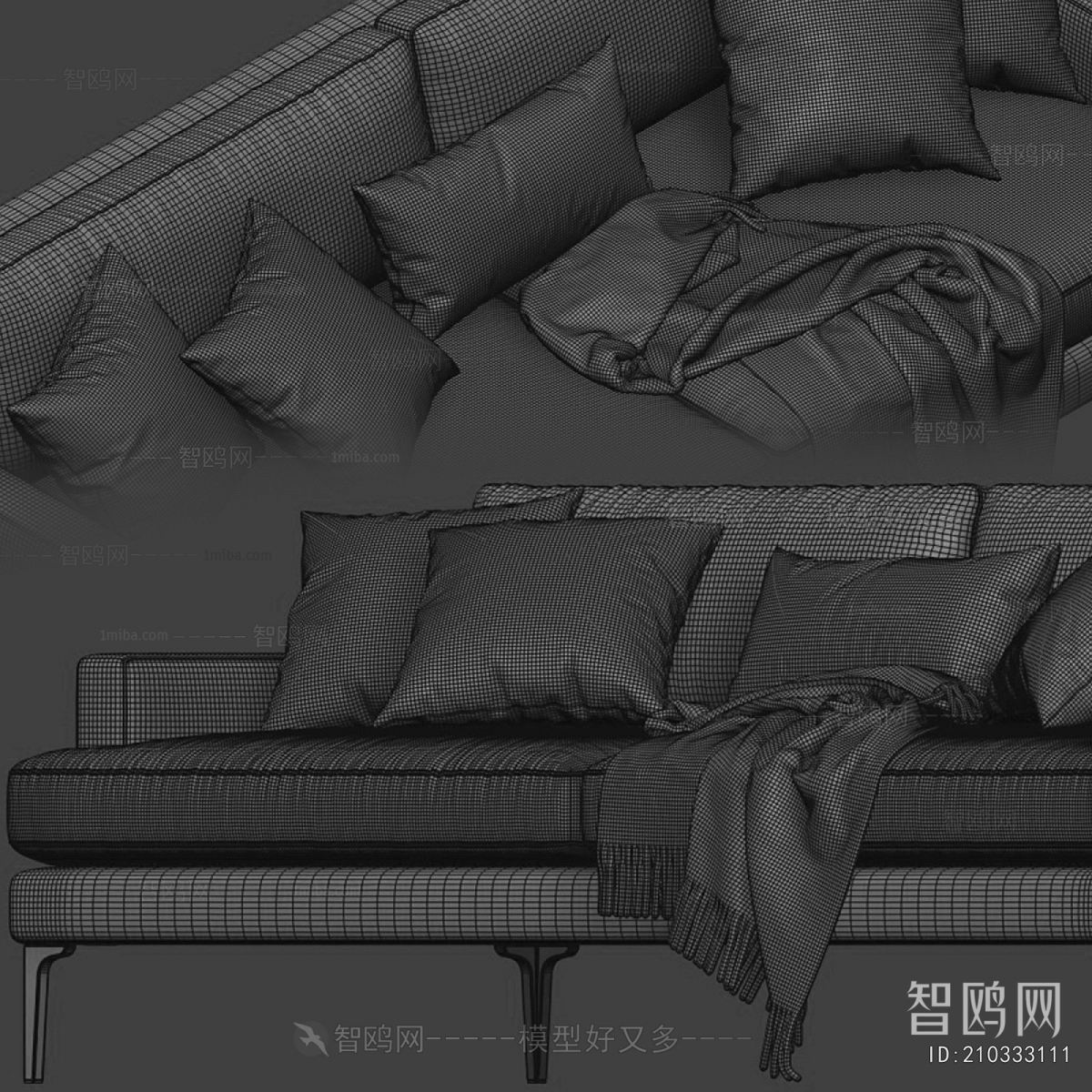 Modern Three-seat Sofa
