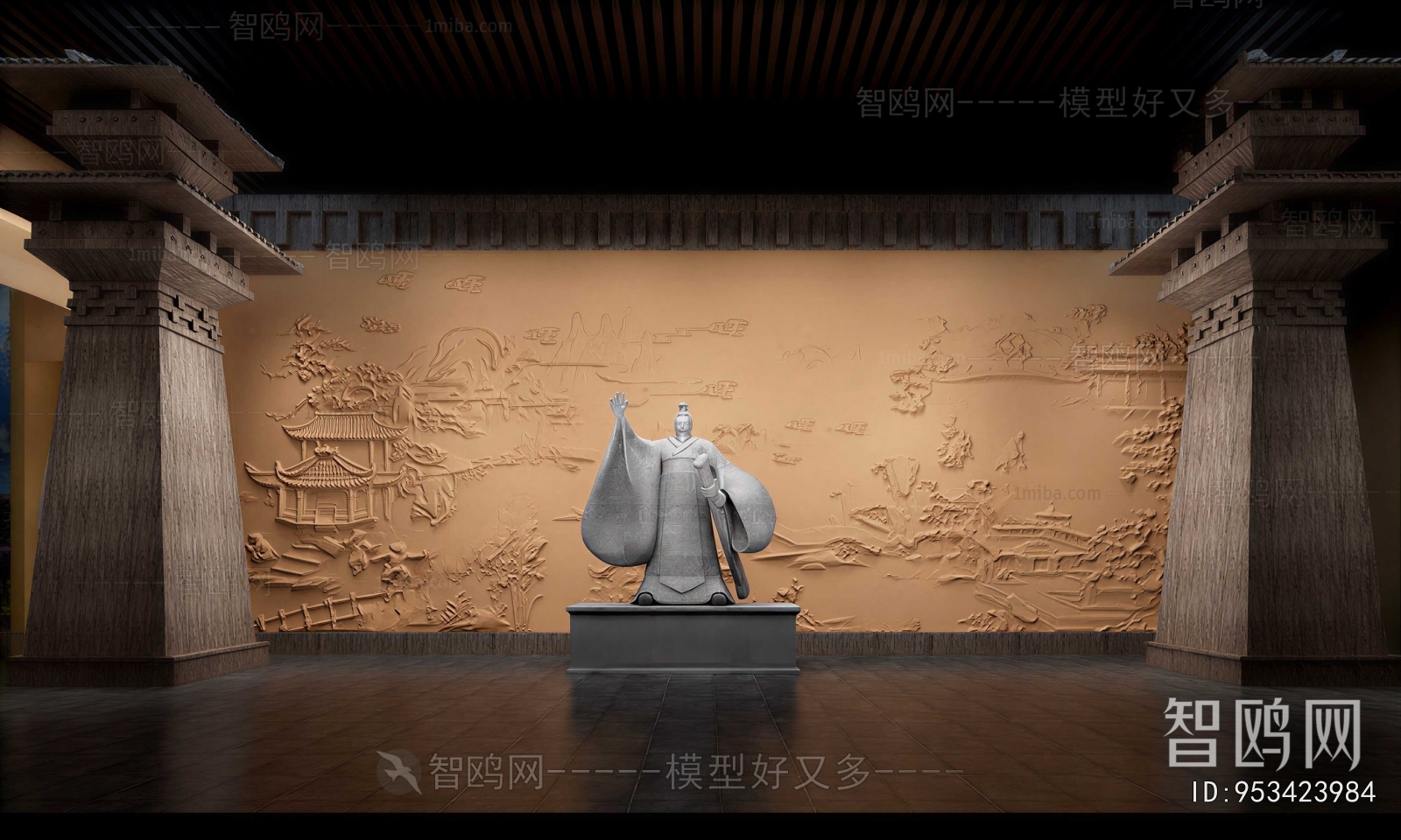 New Chinese Style Exhibition Hall
