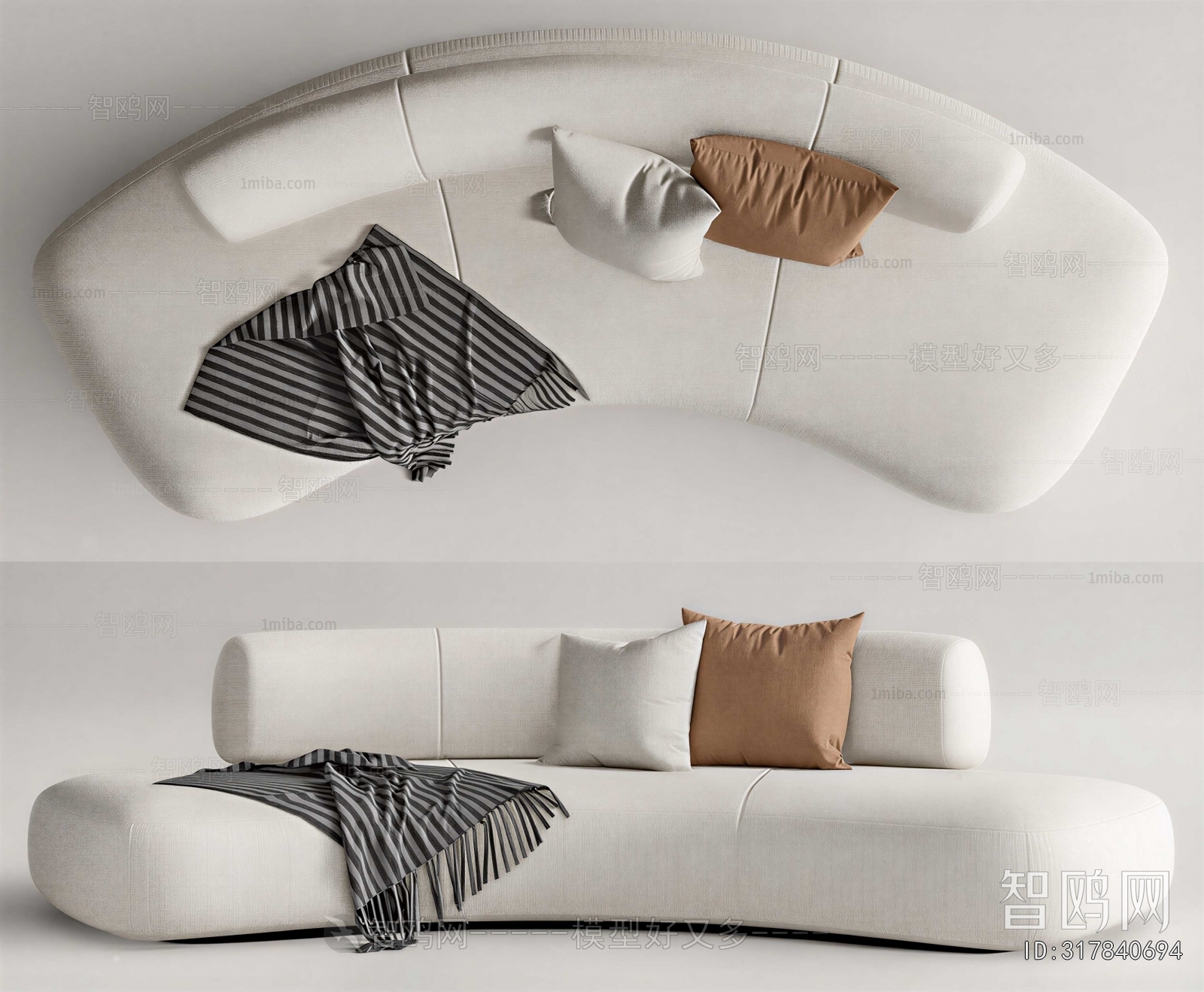 Modern Curved Sofa
