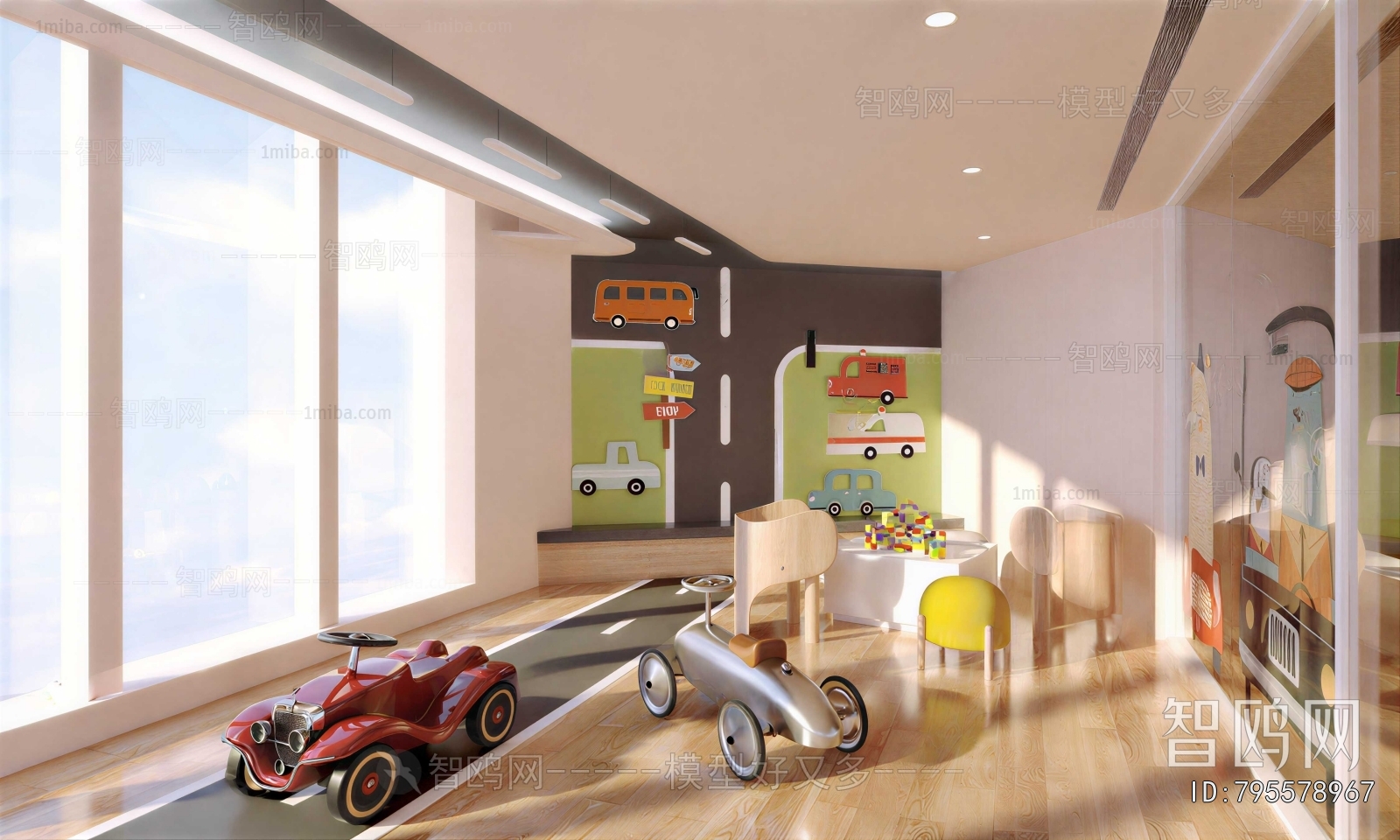 Modern Children's Room Activity Room