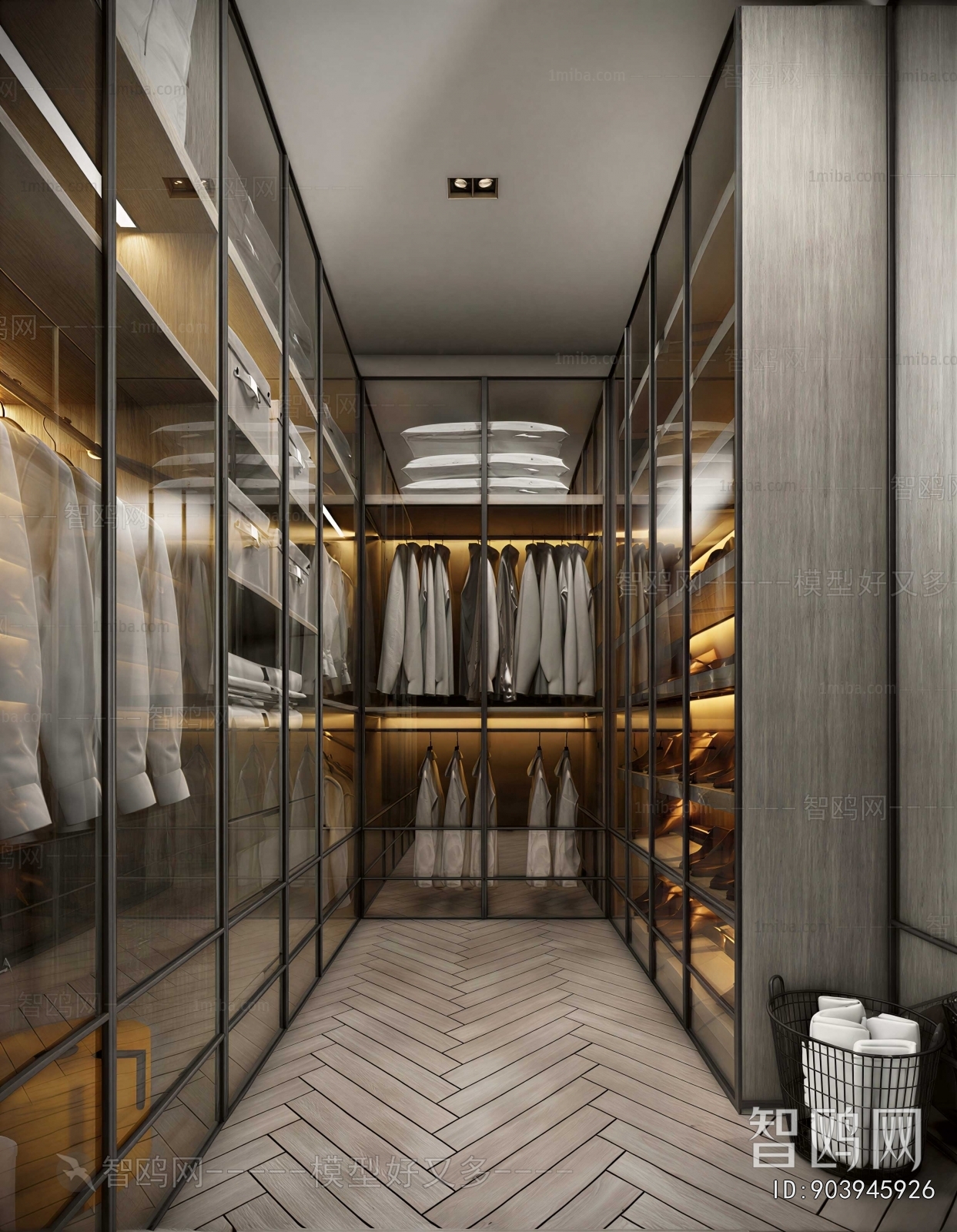 Modern Clothes Storage Area