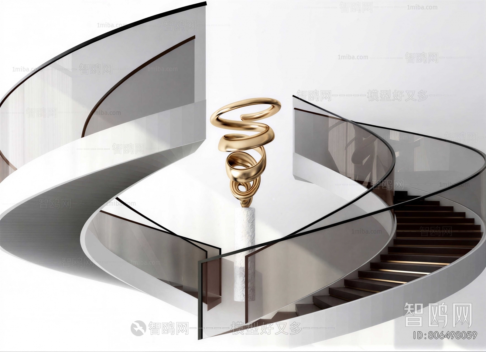 Modern Rotating Staircase