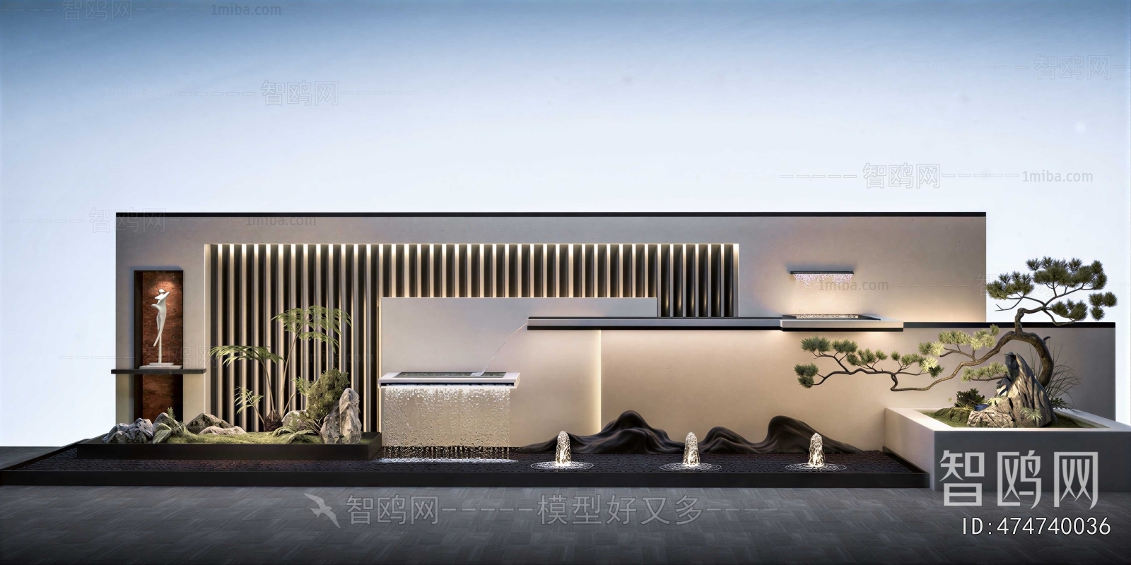 New Chinese Style Courtyard/landscape
