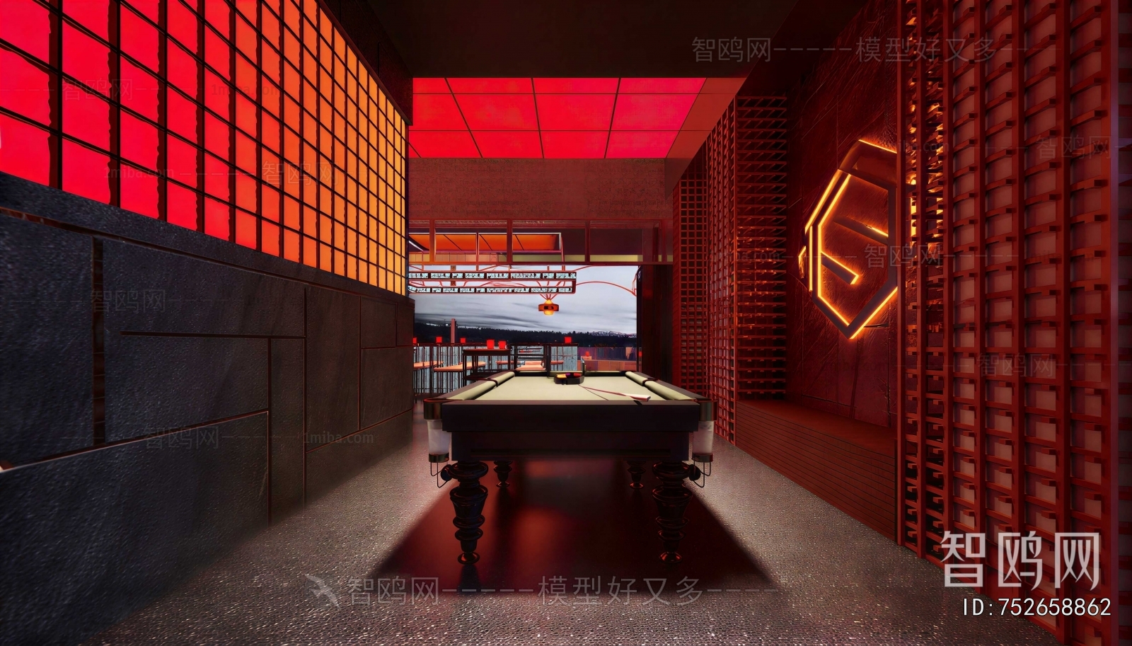 Modern Billiard Room