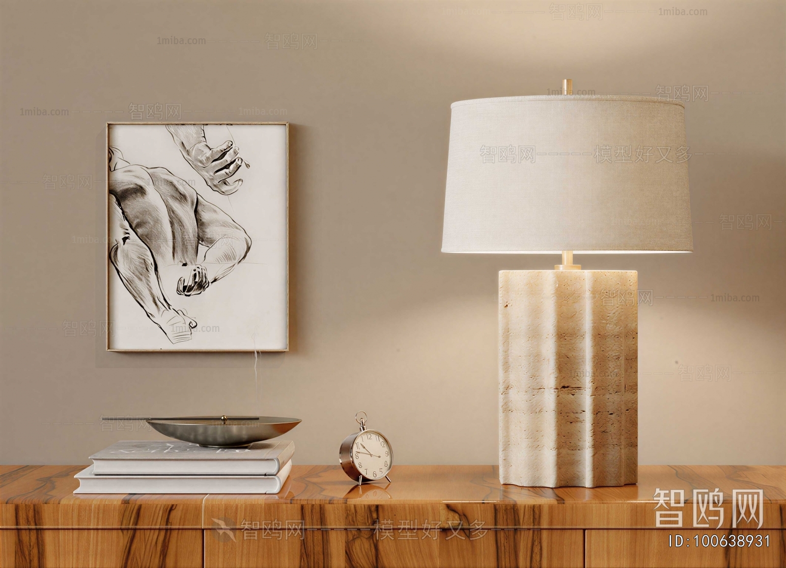 Wabi-sabi Style Table Lamp