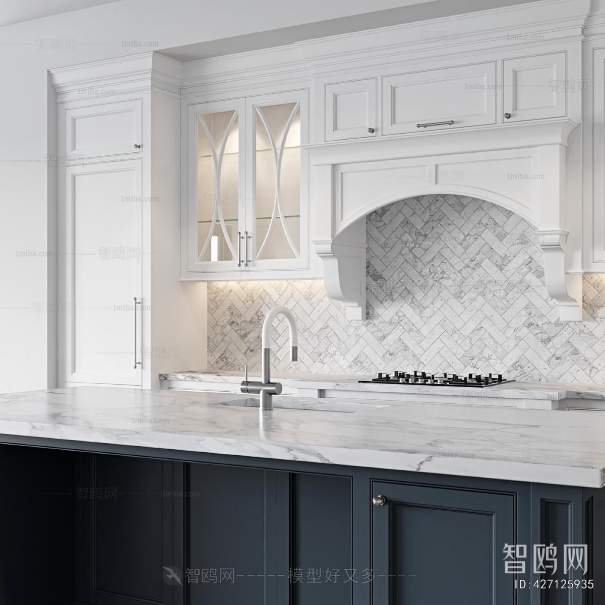 French Style Kitchen Cabinet