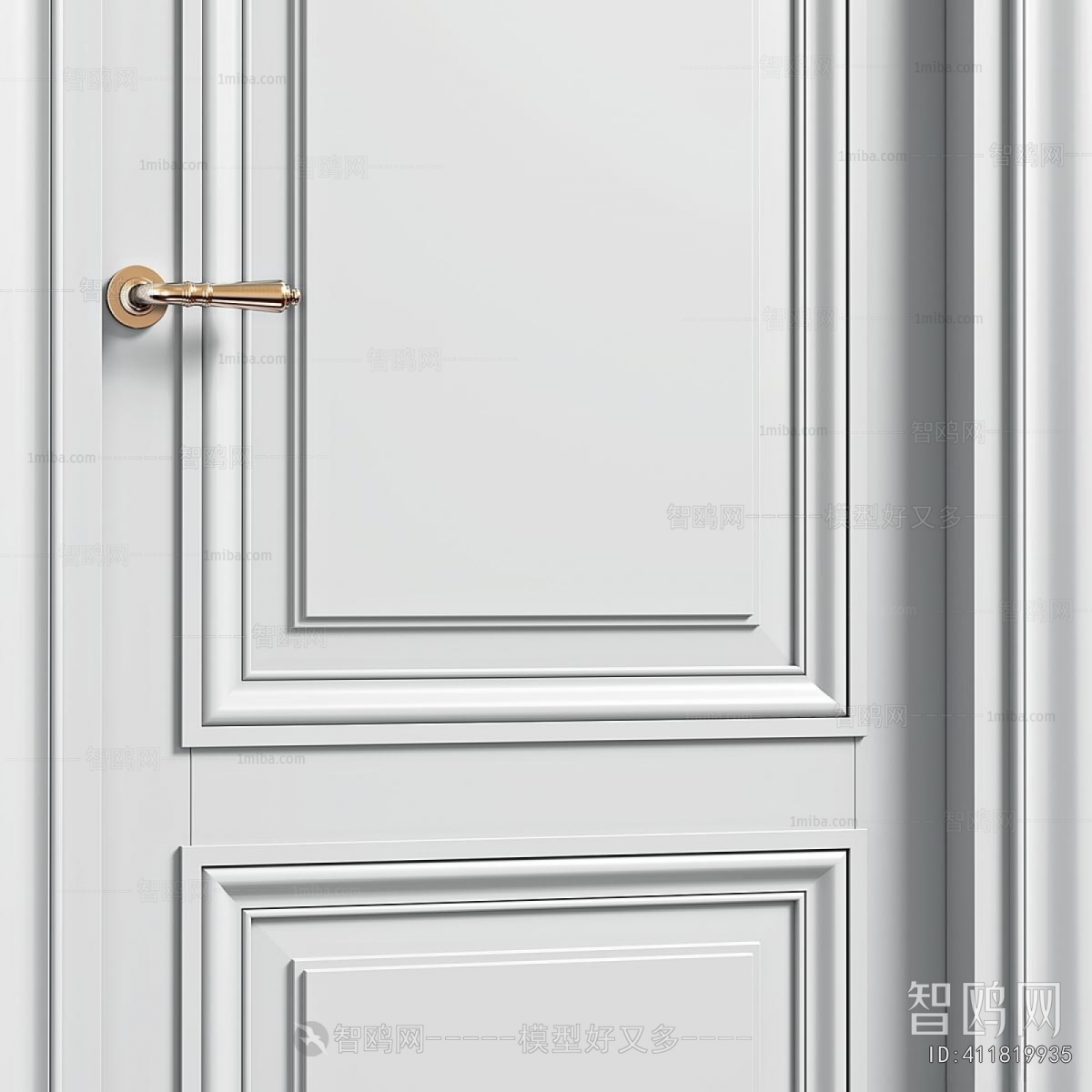 Simple European Style Double Door