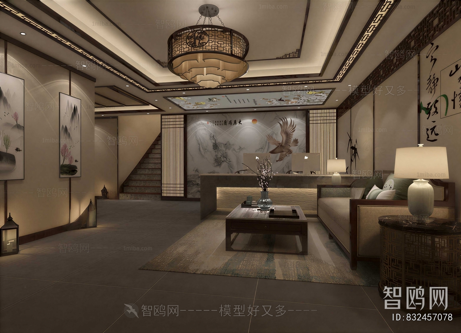 New Chinese Style Lobby Hall
