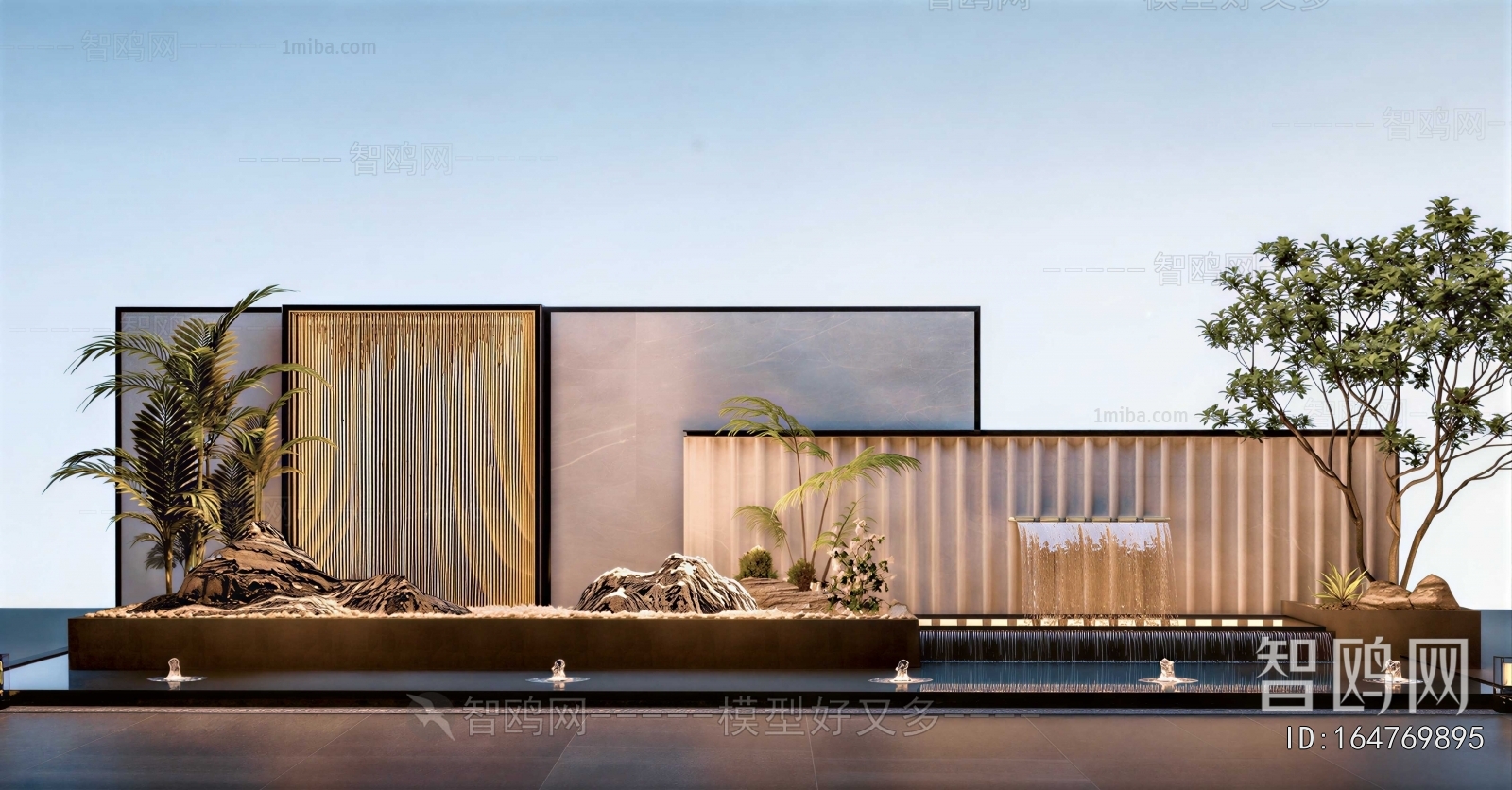 New Chinese Style Landscape Wall