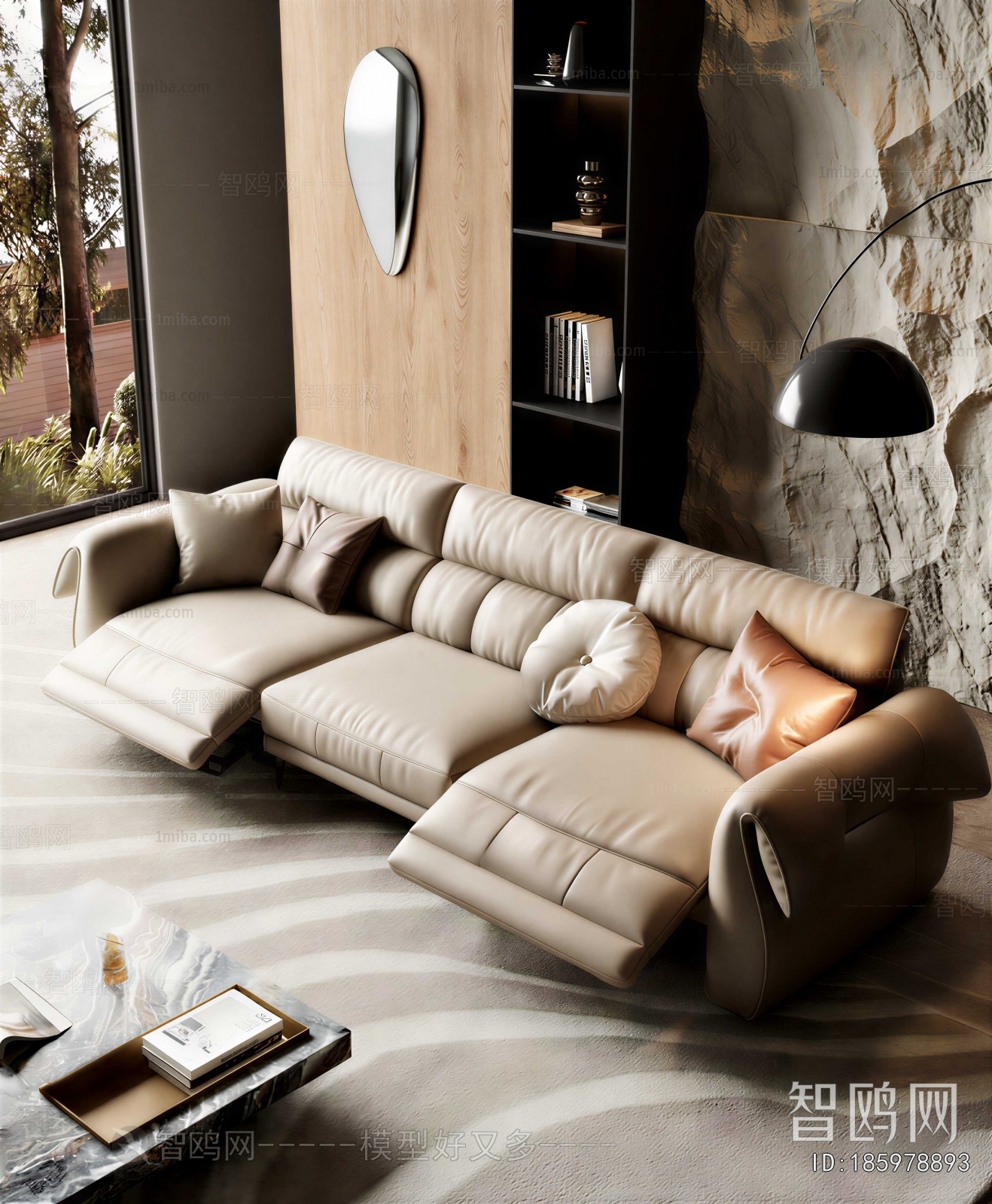 Modern Three-seat Sofa