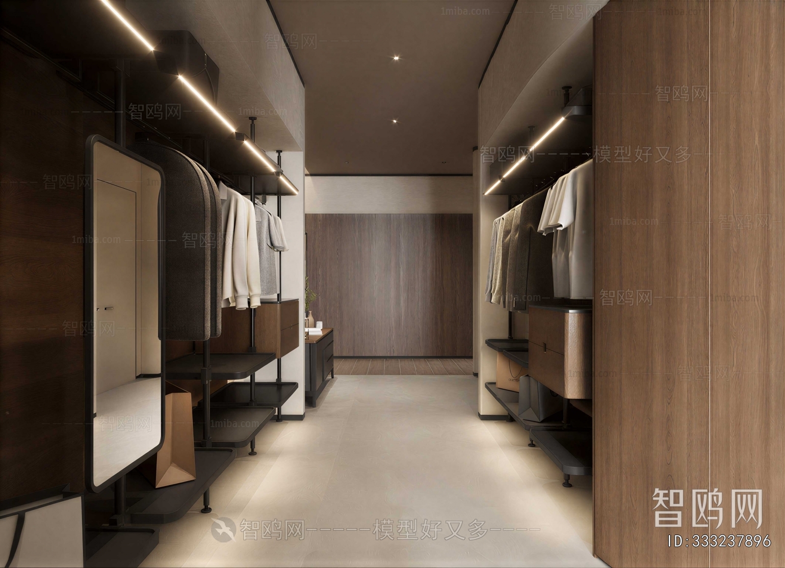 Modern Clothes Storage Area
