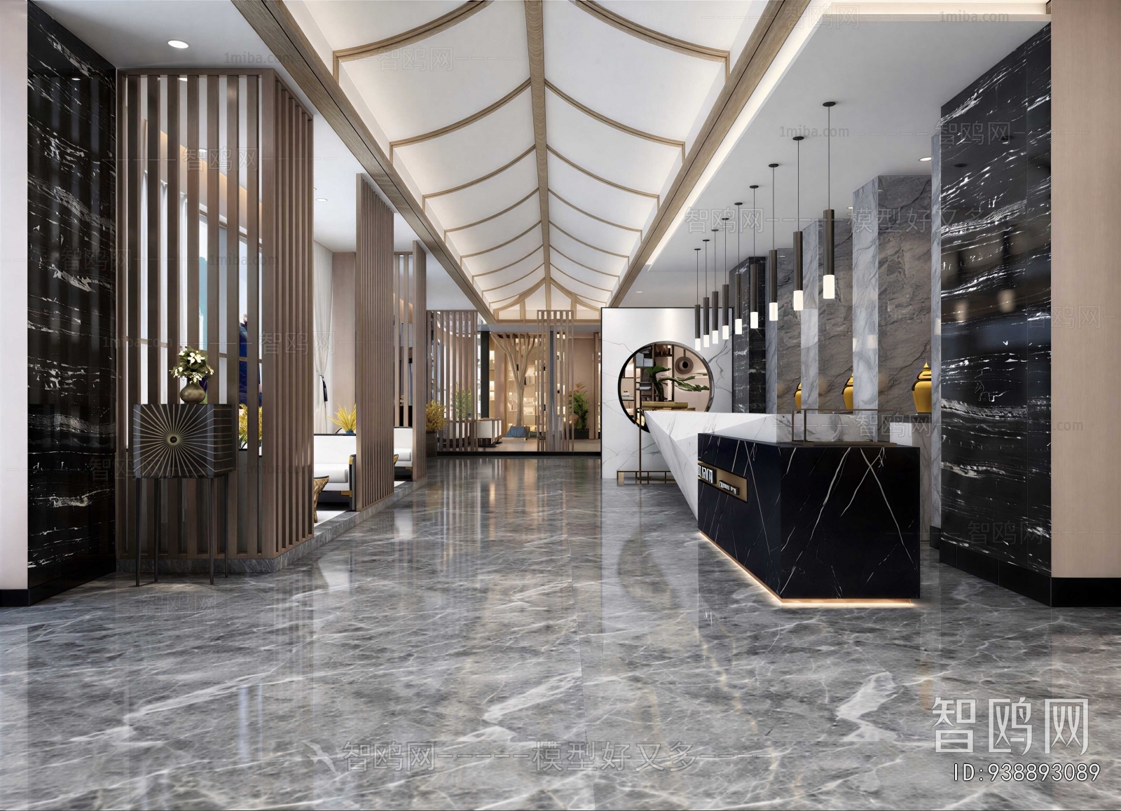 New Chinese Style Lobby Hall