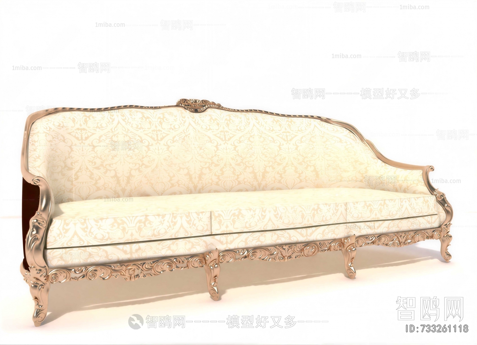 European Style Three-seat Sofa