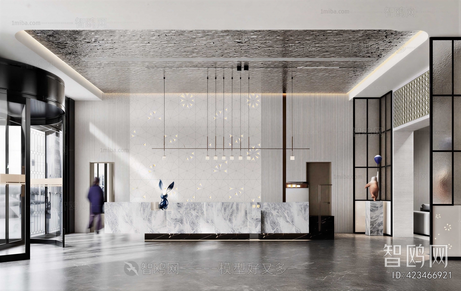 Modern Office Reception Desk