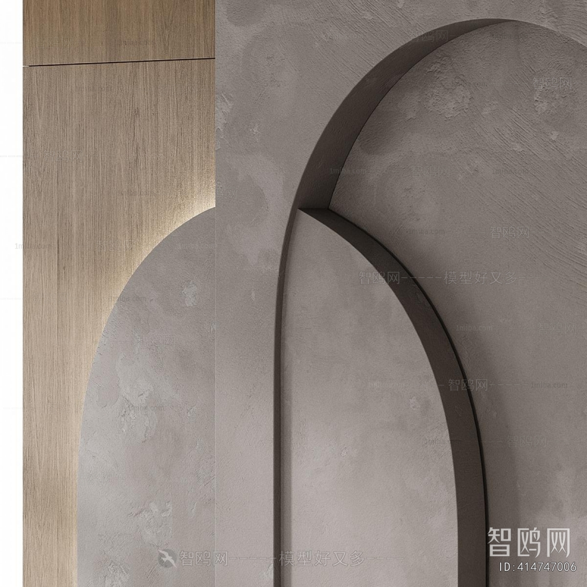 Wabi-sabi Style TV Wall