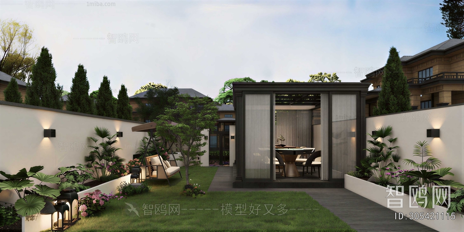 Modern Courtyard/landscape